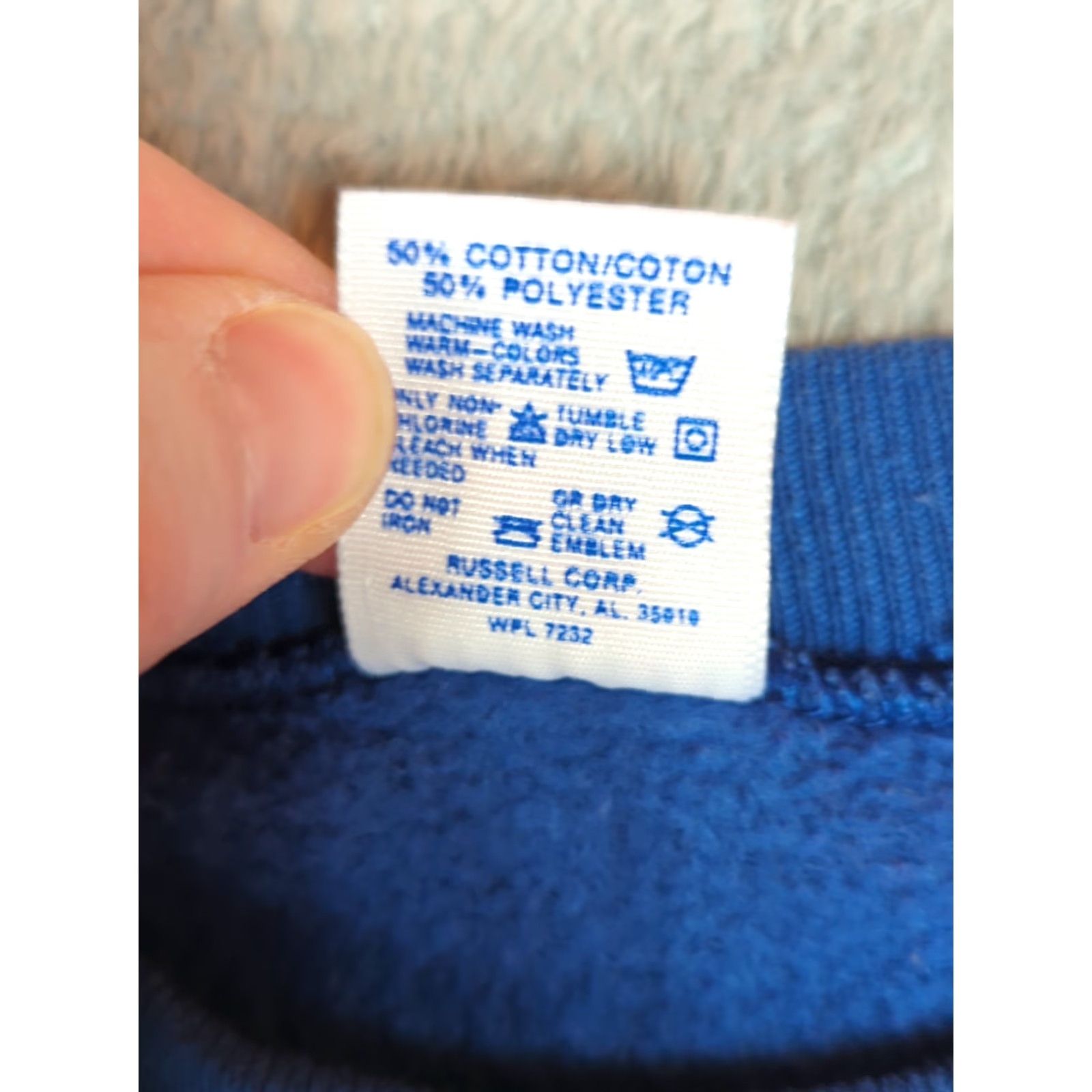 Jerzees VINTAGE Jerzees Sweatshirt Crew Neck Blue 2XL Mens 90s Pullover All Seasons Smooth Fleece Cotton-Polyester Regular Fit Sweatshirt Crewneck Sall? Size US XXL / EU 58 / 5 - 3 Thumbnail
