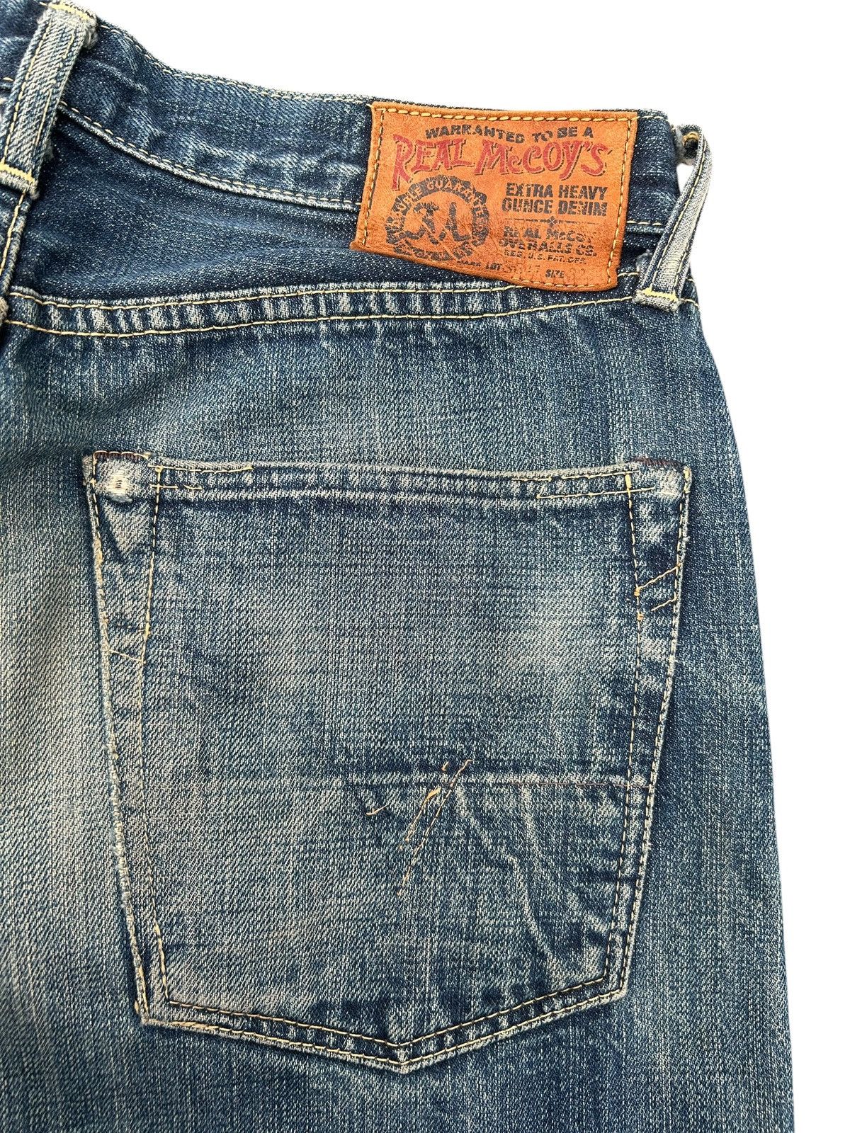 Kapital Vintage Real McCoy Selvedge Distressed Denim Jeans Size US 31 - 17 Thumbnail