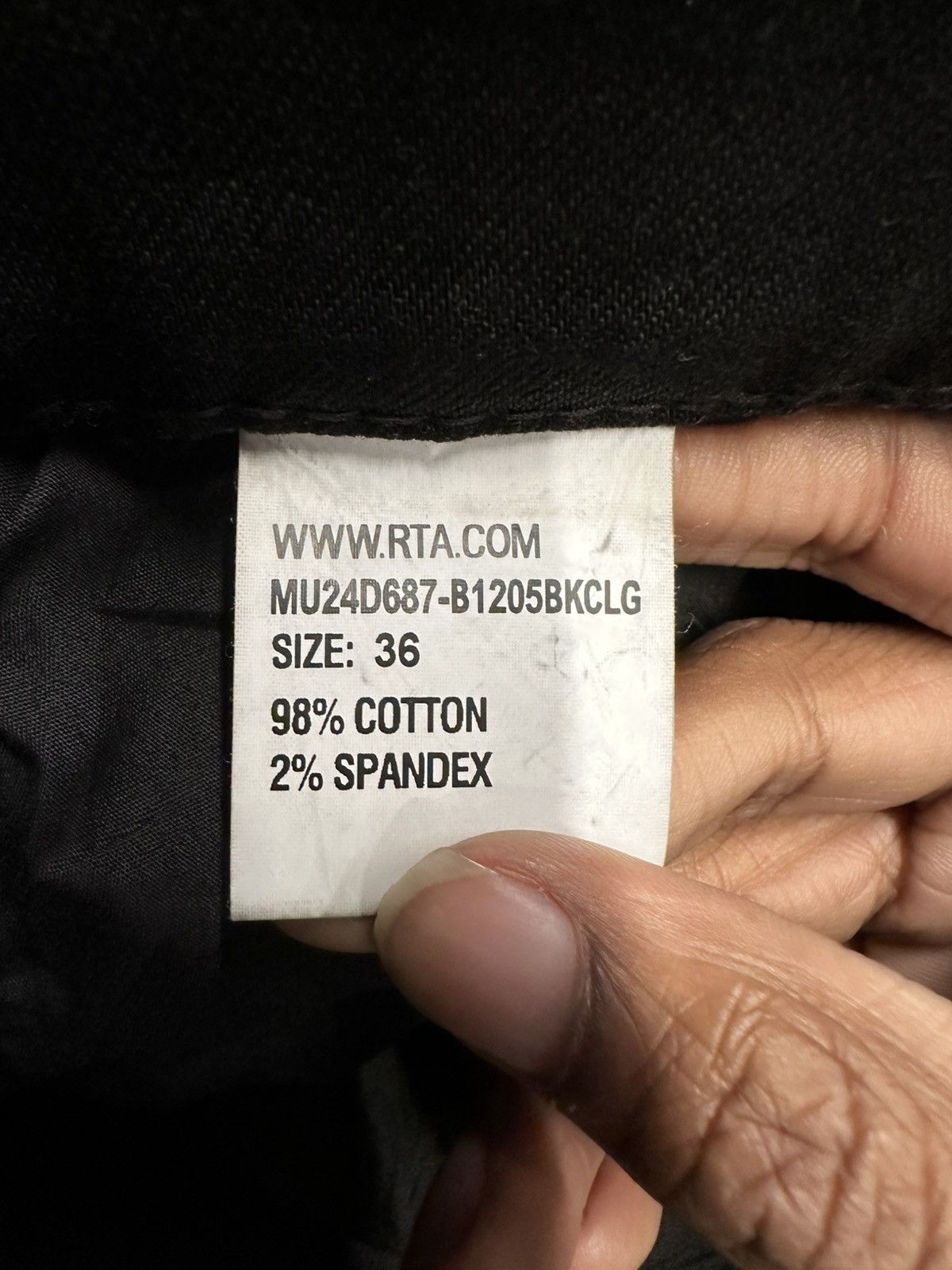Rta Rta 3D Spell Black Denim Jeans Size 36 Size US 36 / EU 52 - 5 Thumbnail
