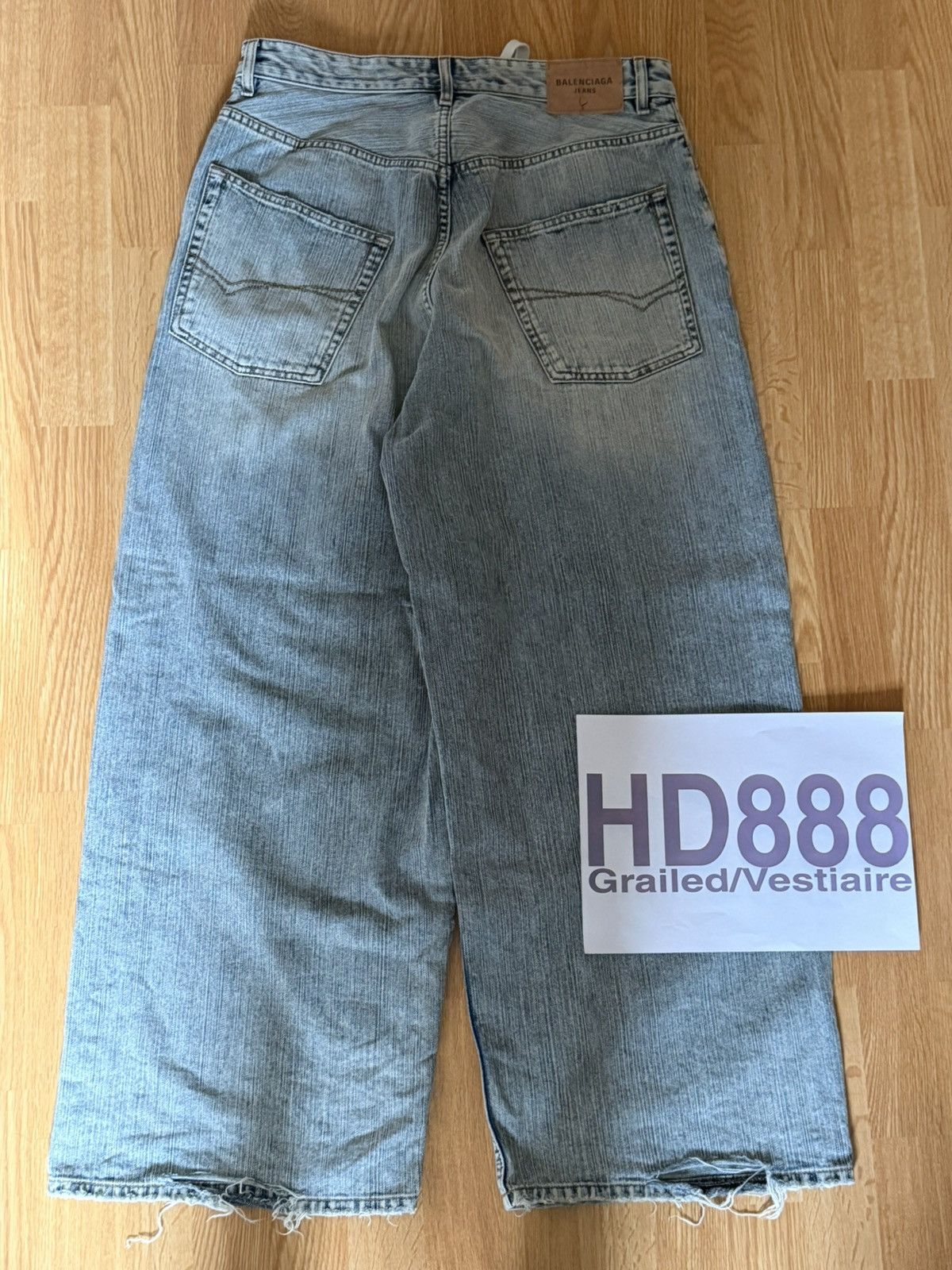 Balenciaga SS25 BALENCIAGA BAGGY DENIM INDIGO RINGS JEANS Size US 30 / EU 46 - 8 Thumbnail
