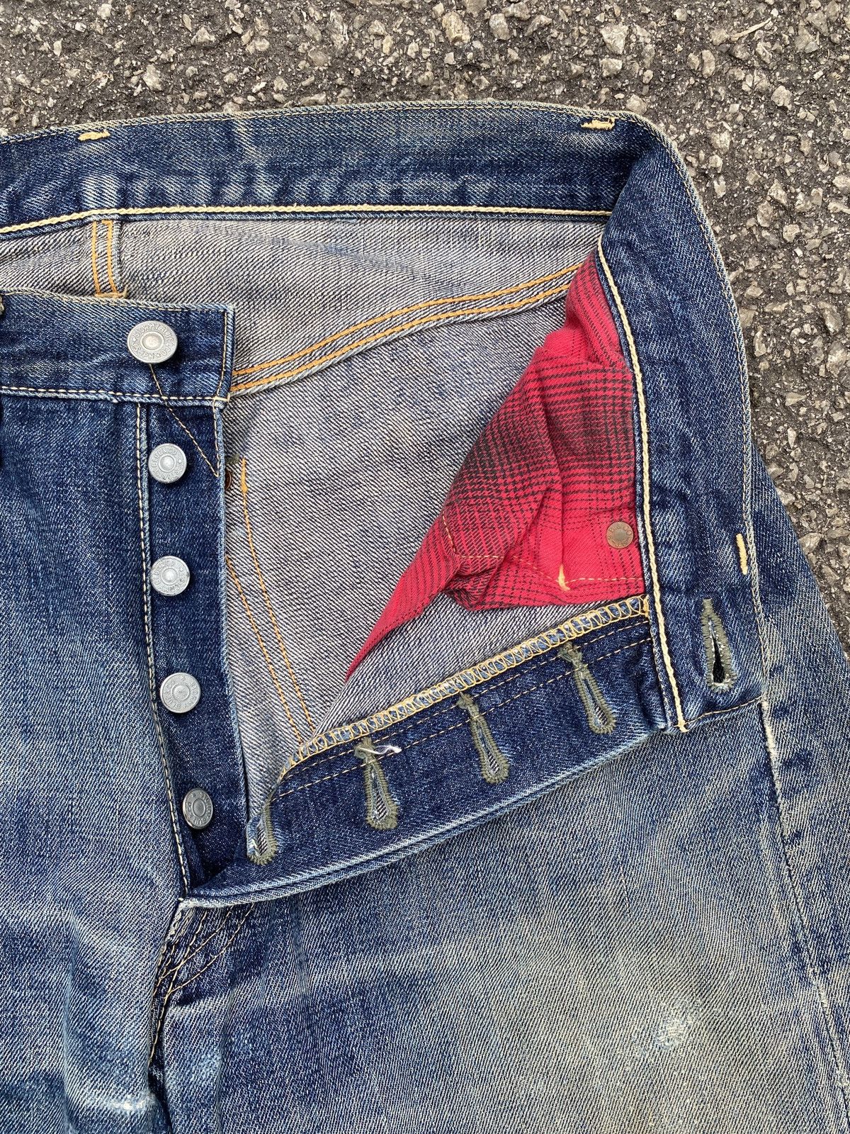 Japanese Brand × Pherrow's Vintage 90’s Pherrows Japan Washed Blue Selvedge Denim Size US 29 - 10 Thumbnail