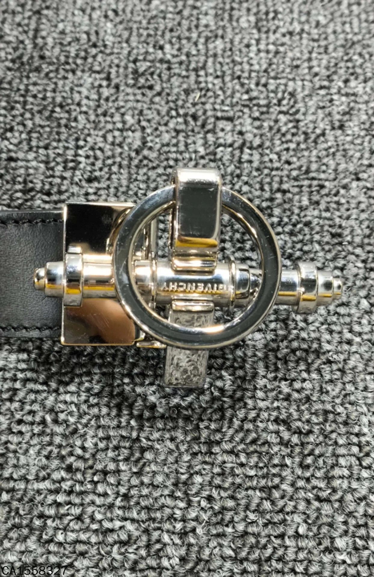 Givenchy GIVENCHY silver buckle black belt Size ONE SIZE - 3 Thumbnail