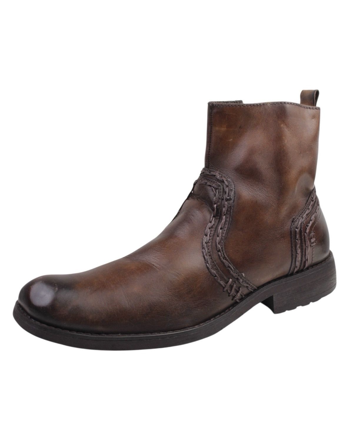 If Six Was Nine 2000S BED STU JAPAN RAW STITCHED LEATHER ZIP ANKLE BOOTS Size US 9 / EU 42 - 5 Thumbnail