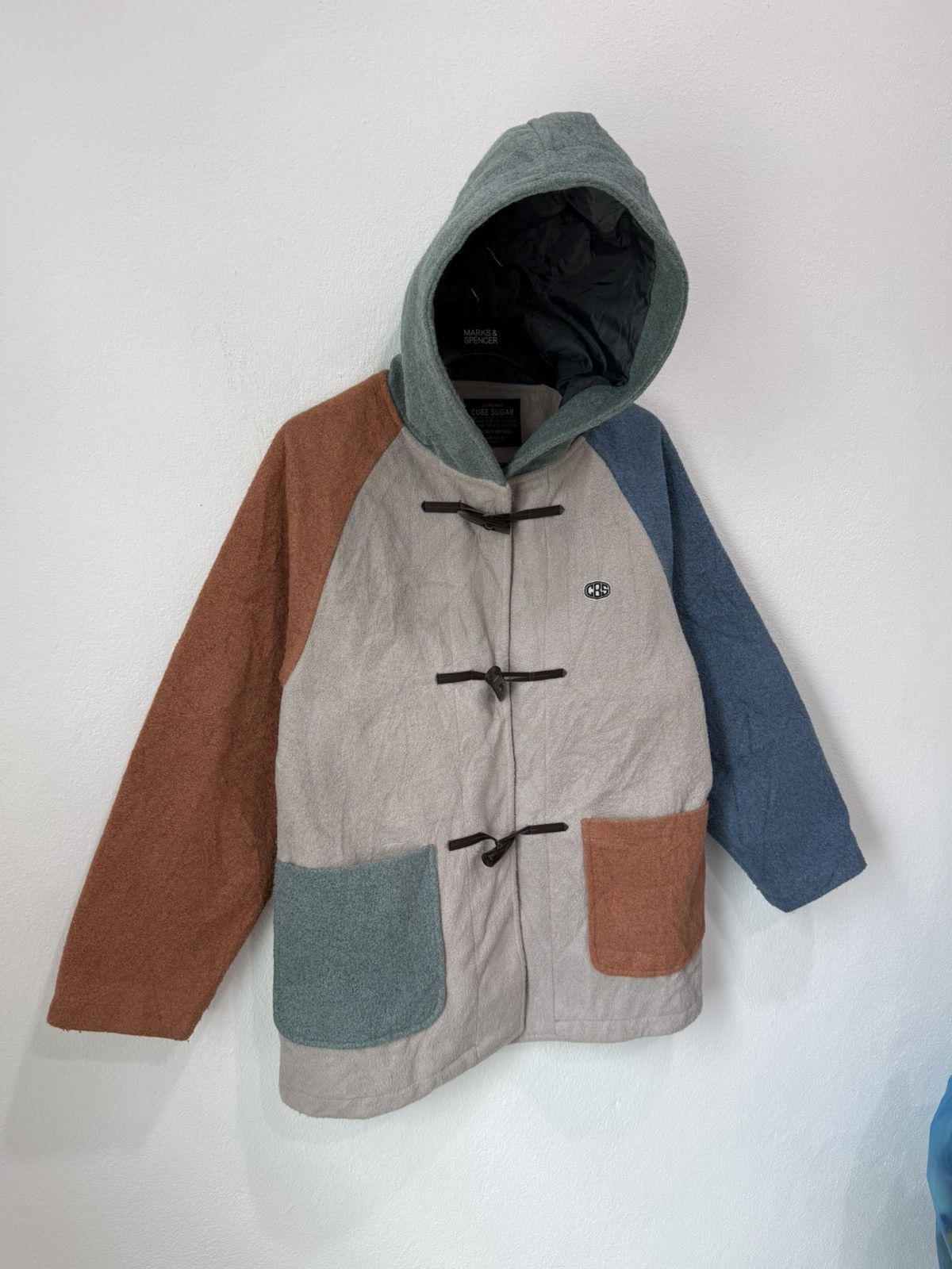 Blue Blue Japan JAPAN BRAND CUBE SUGAR MULTI COLOR JACKET WITH HOODIES Size US M / EU 48-50 / 2 - 2 Thumbnail