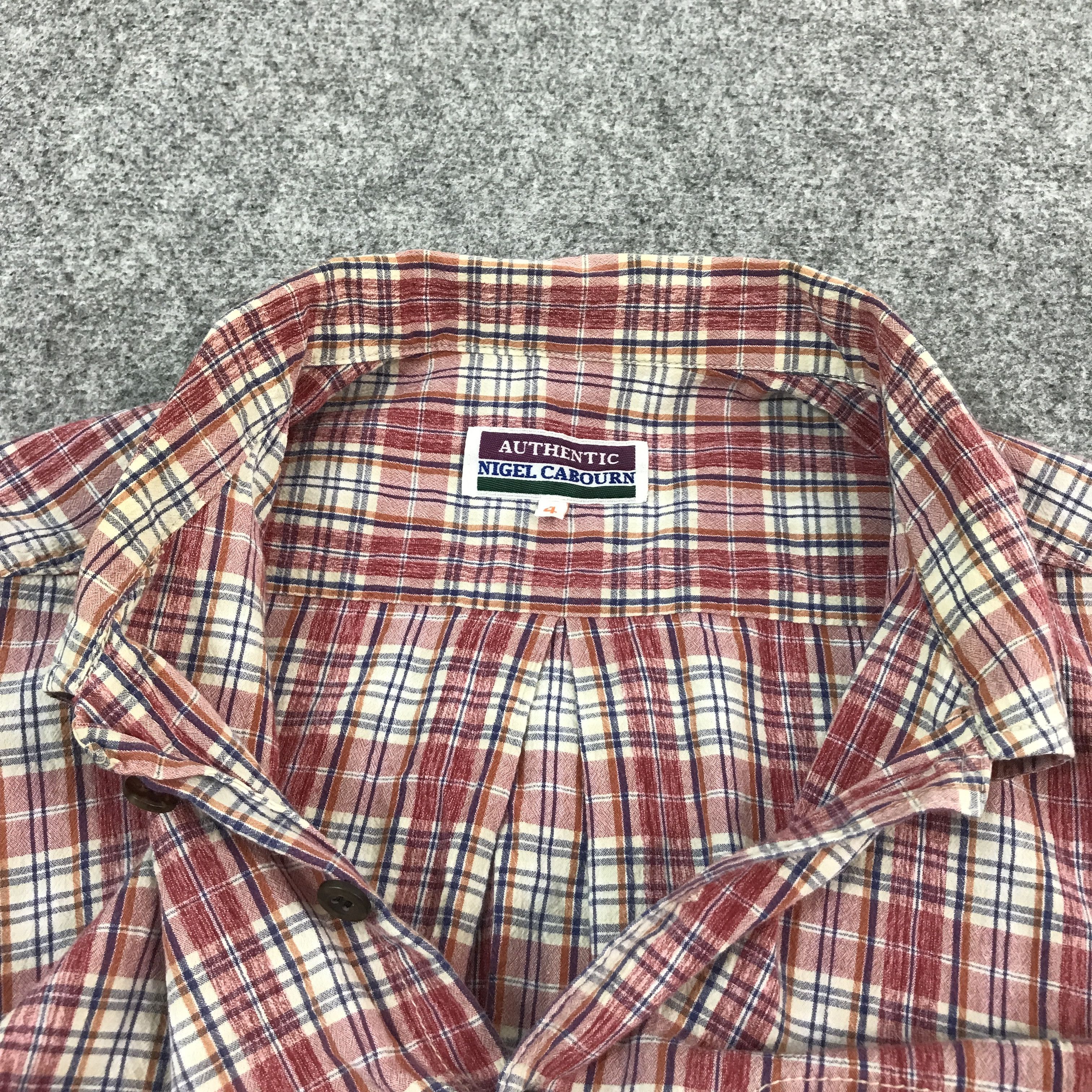 Japanese Brand AUTHENTIC NIGEL CABOURN TARTAN DESIGN BUTTON UP SHIRTS Size US L / EU 52-54 / 3 - 7 Thumbnail