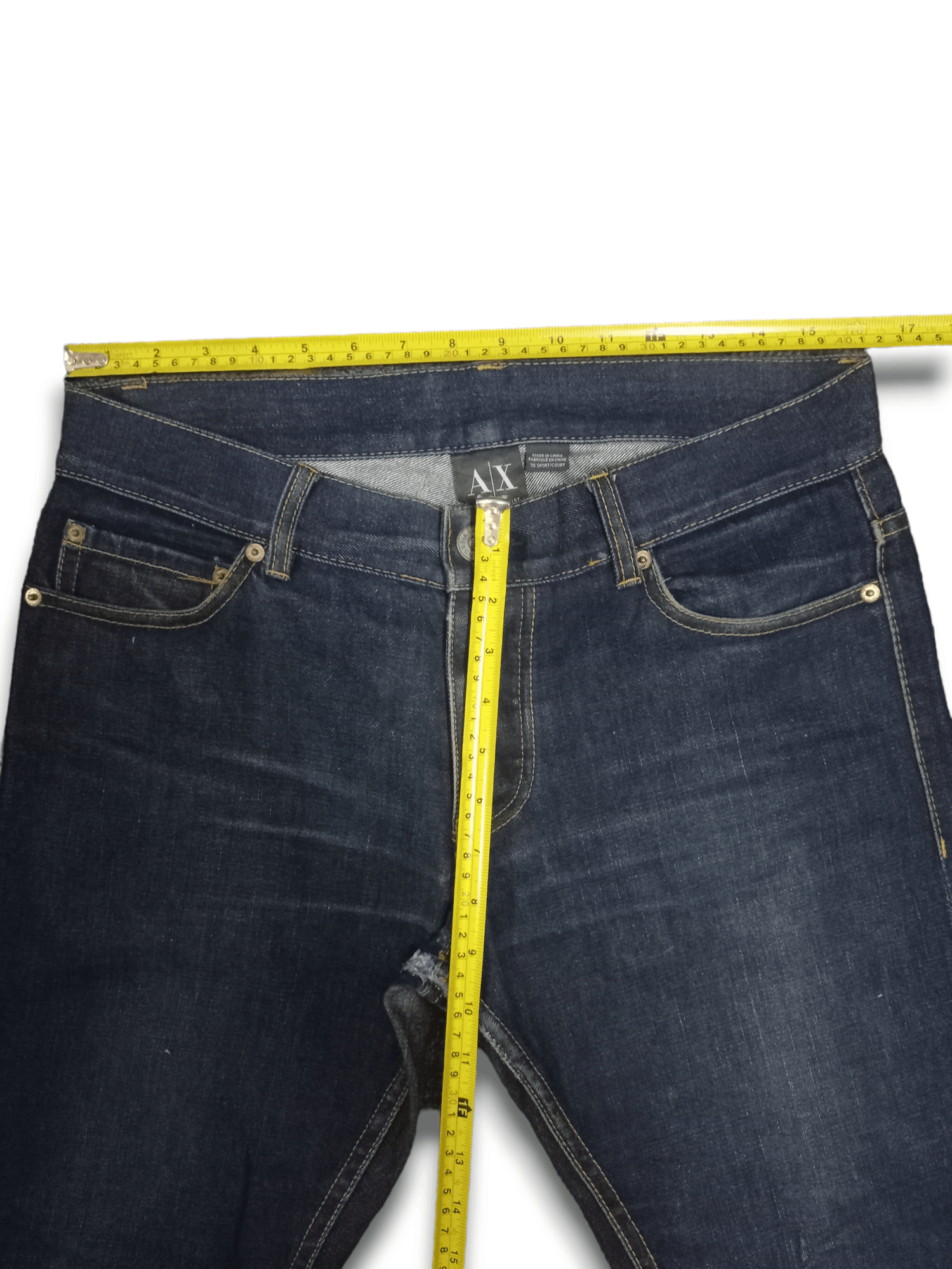 Armani Exchange Vintage Armani Selvedge Raw Denim Blu Jeans Size US 32 / EU 48 - 12 Thumbnail