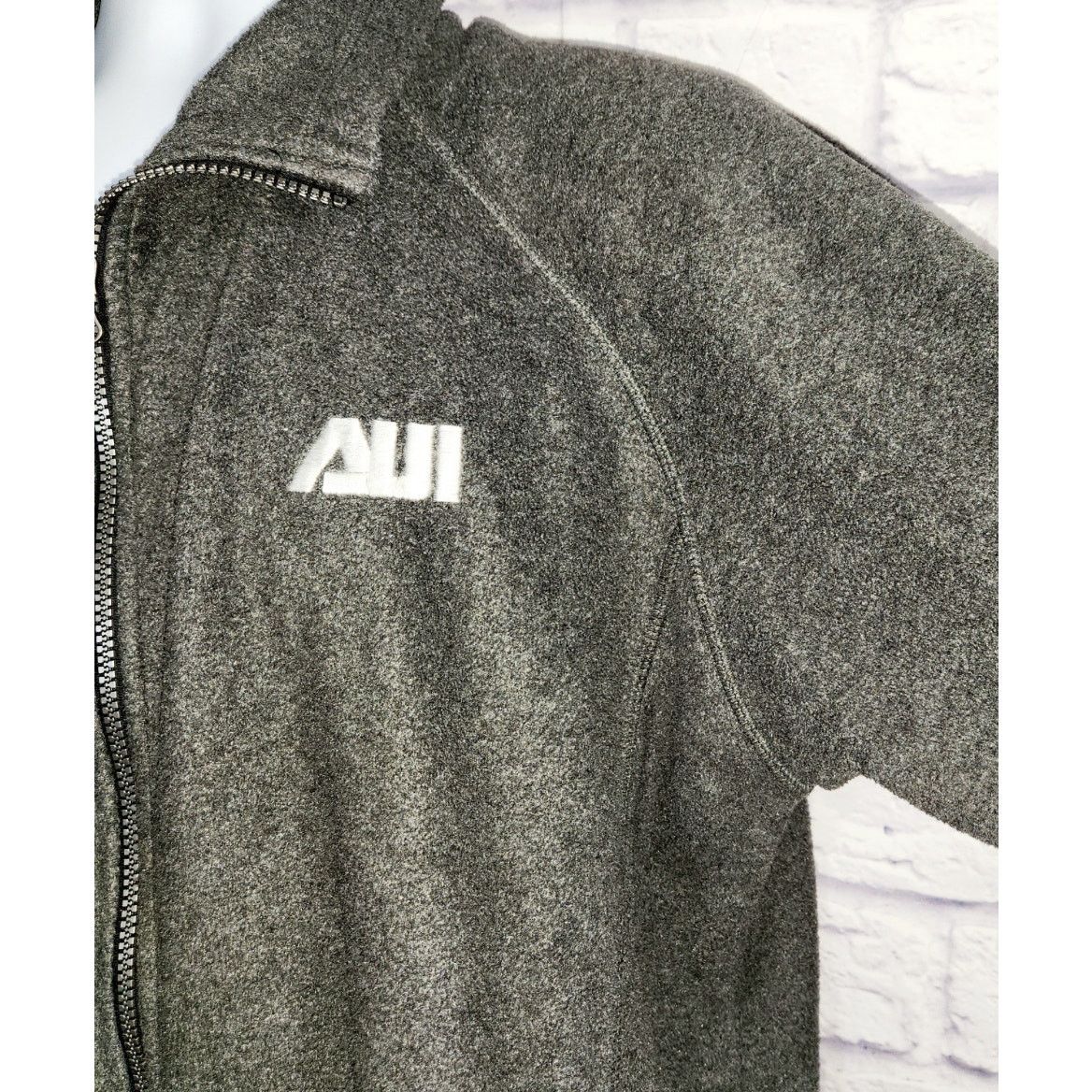 Other Turfer Gray AUI Embroidered Full Zip Fleece Jacket Large Size US L / EU 52-54 / 3 - 4 Thumbnail