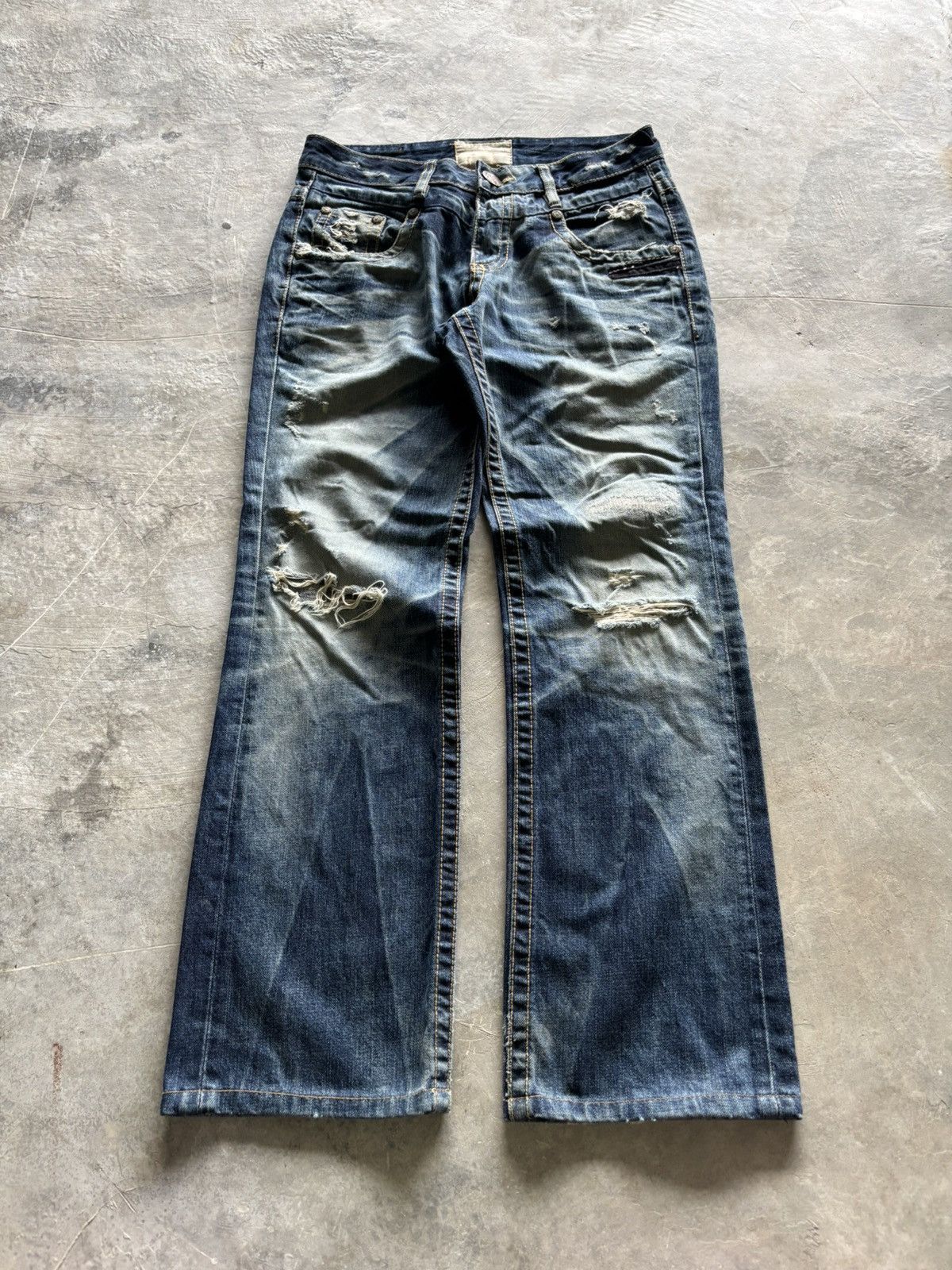 Hysteric Glamour × If Six Was Nine y2k distressed rusty lolita japanese denim Size US 33 - 1 Thumbnail