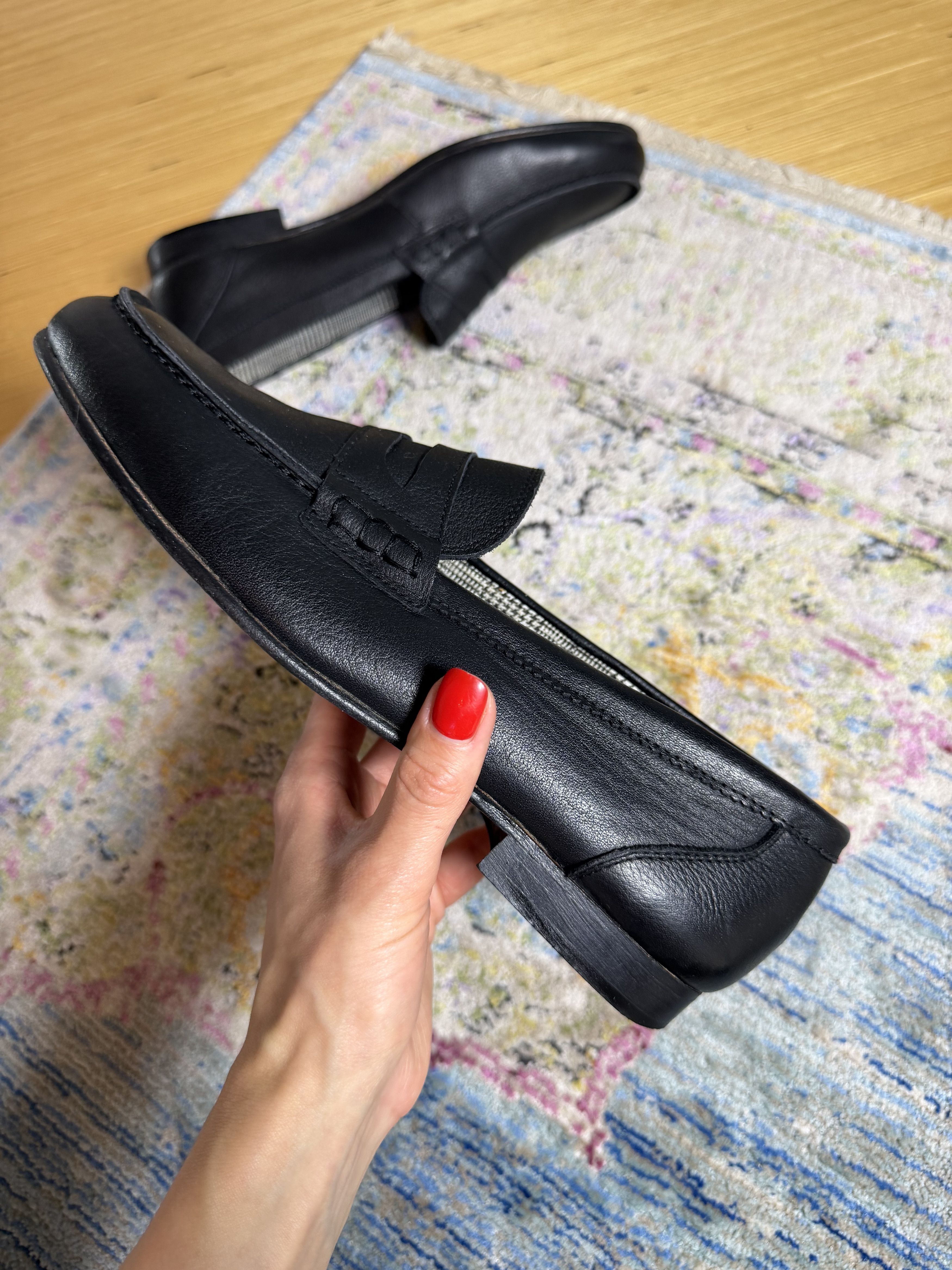 Bruno Magli Bruno Magli Cosmo Saffiano Leather Penny Loafer Size US 10 / EU 43 - 4 Thumbnail