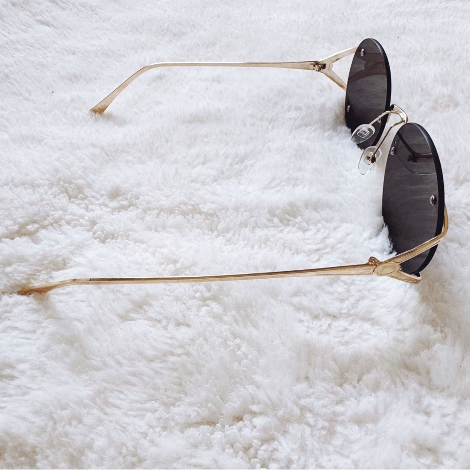 Other Ruth Black Round Metal Sunglasses Size ONE SIZE - 5 Thumbnail