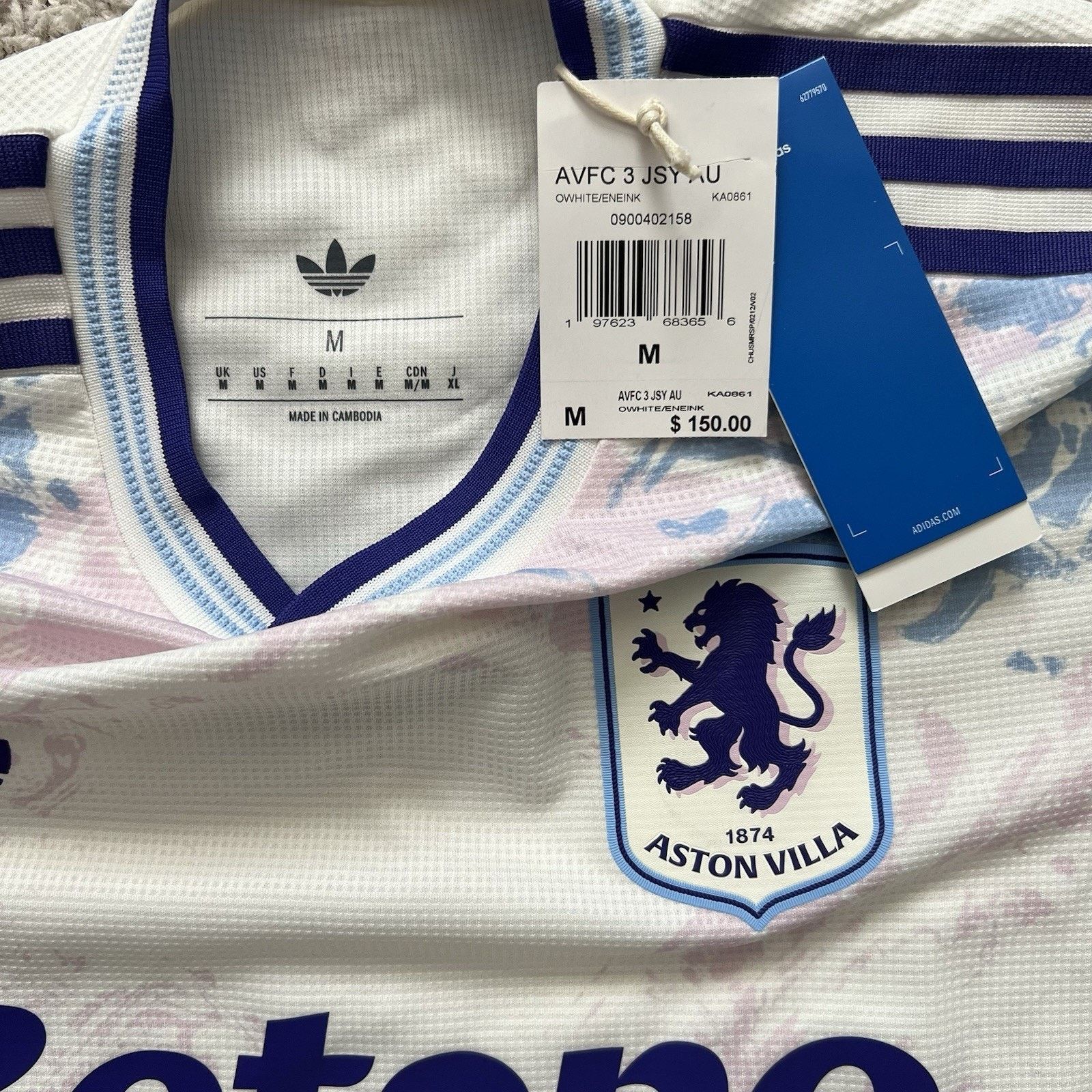 Adidas Adidas Aston Villa 25/26 Third Medium Authentic Jersey NWT Size US M / EU 48-50 / 2 - 6 Thumbnail