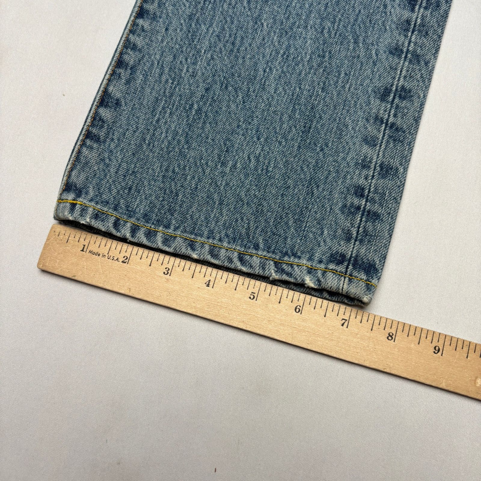 Sid Mashburn $175 Sid Mashburn Slim Straight Jeans Light Wash 33x34 Size US 33 - 8 Thumbnail