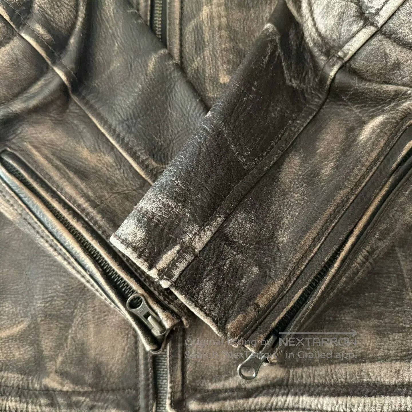 Levi's Vintage Clothing Levi's LVC Distressed Vintage Leather Jacket. Size US M / EU 48-50 / 2 - 7 Thumbnail