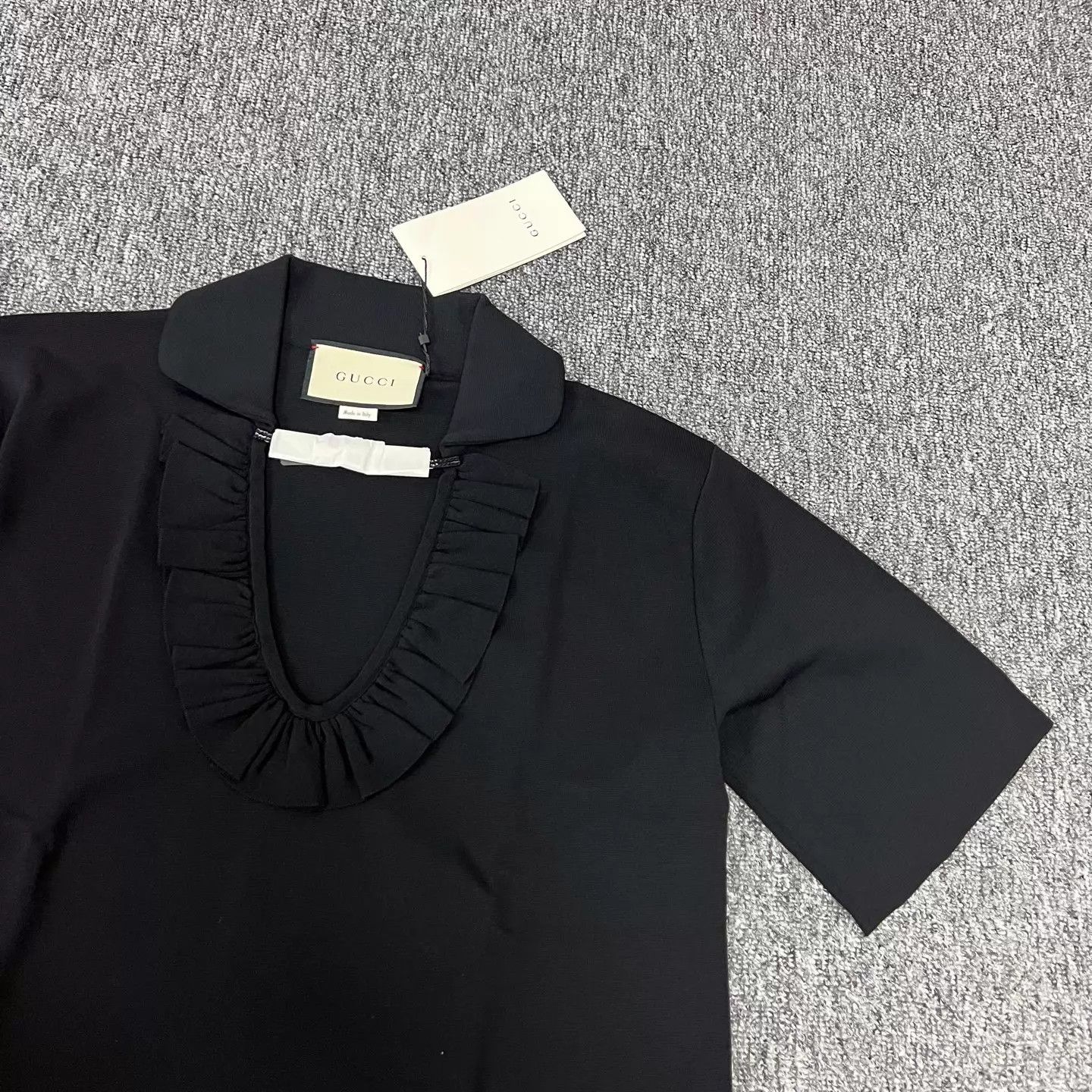 Gucci Gucci G Logo Stripe Black Lace Trim M Dress Size M / US 6-8 / IT 42-44 - 4 Thumbnail