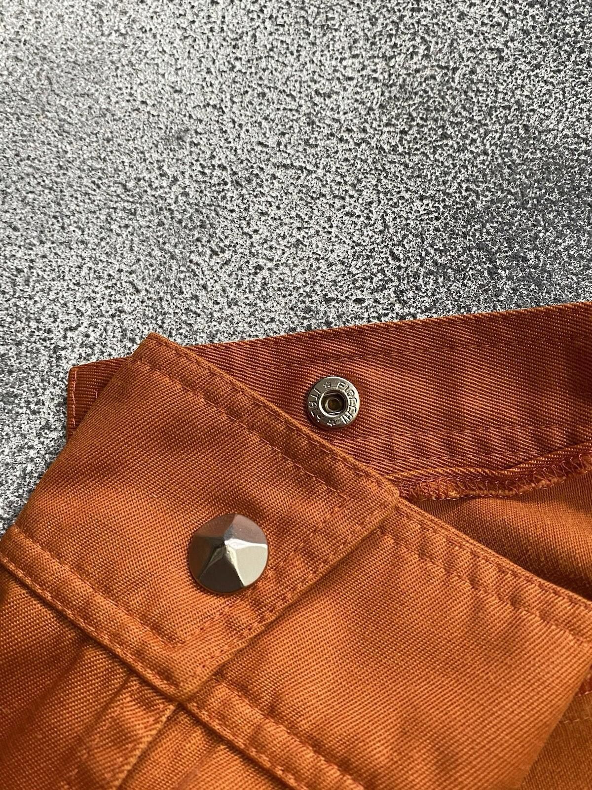Mugler 2000’s Mugler Collar Press-Stud Orange Jacket Vintage Size M / US 6-8 / IT 42-44 - 8 Thumbnail