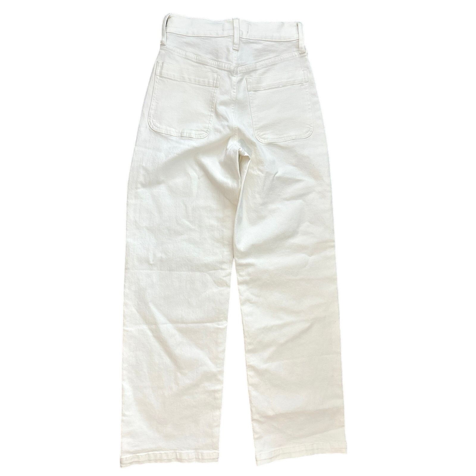 Madewell NWT Madewell Emmett Wide-Leg Jean: Patch Pocket White 24 Size 24" / US 00 / IT 34 - 8 Thumbnail