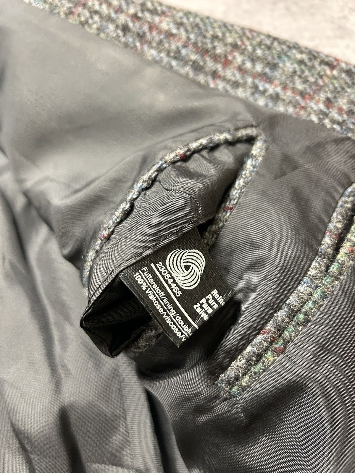 Harris Tweed × Vintage Vintage 90s Harris Tweed Wool Sport Blazer Jacket Old Money Size 40S - 9 Thumbnail