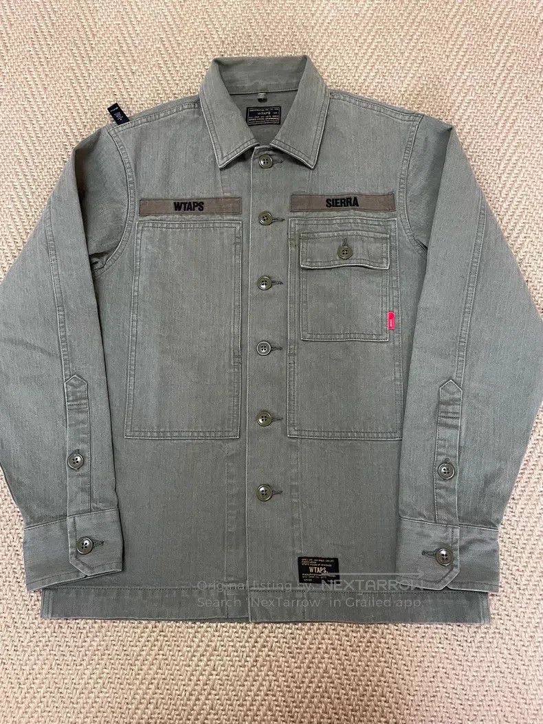Wtaps Wtaps Washable workwear herringbone shirt jacket Size US S / EU 44-46 / 1 - 1 Thumbnail