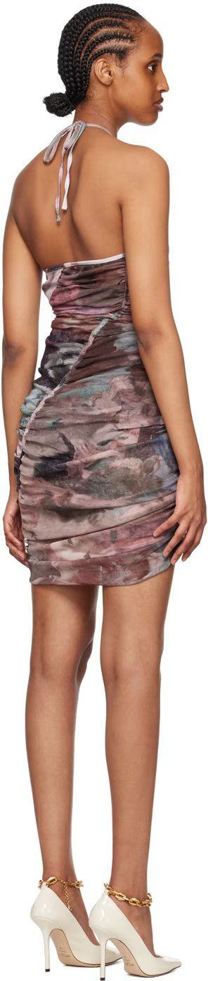 Balmain o1y0525 Mini Dress in Multicolor Size M / US 6-8 / IT 42-44 - 4 Thumbnail