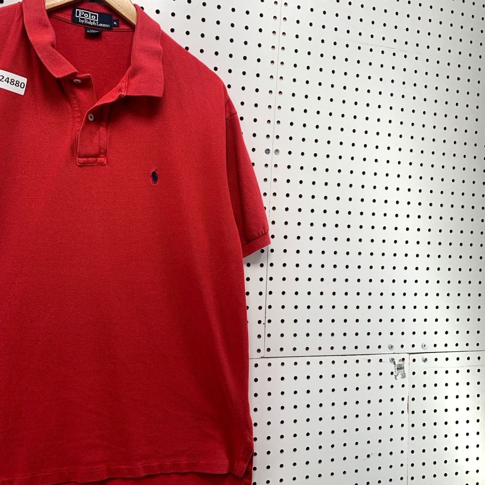 Polo Ralph Lauren VINTAGE Polo Ralph Lauren Collared Shirt Red Black Pony Mens XL Short Sleeve Size US XL / EU 56 / 4 - 4 Thumbnail