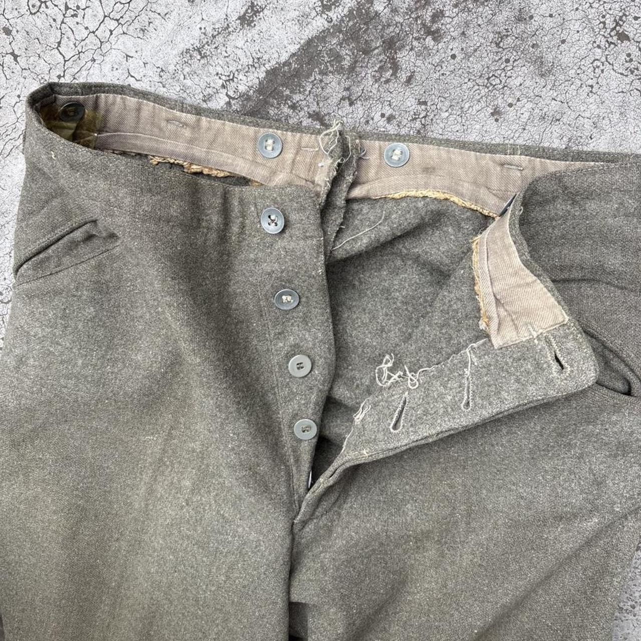 Vintage Vintage 50s M39 Swedish Military Wool Field Trouser Pants Size US 30 / EU 46 - 4 Thumbnail