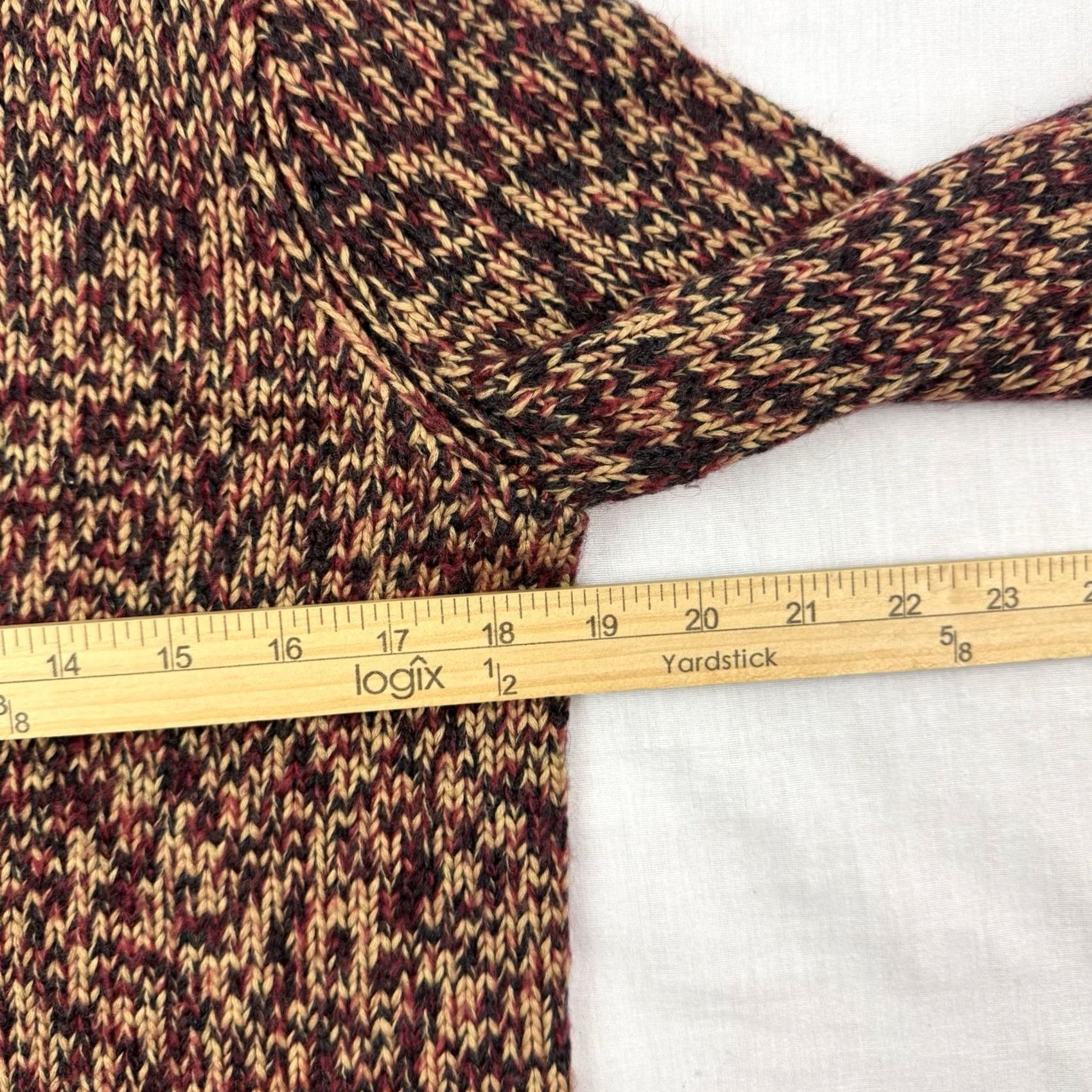 Vintage VINTAGE Rena Rowan Sweater Womens Medium Knit Wool Blend Collar Red 80s 90s Size M / US 6-8 / IT 42-44 - 6 Thumbnail