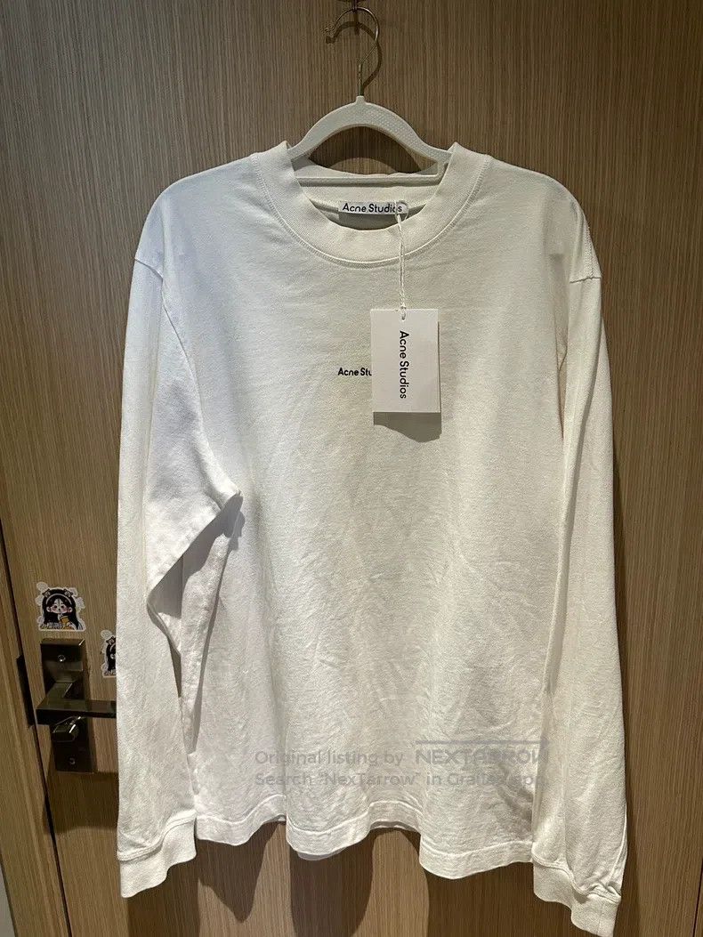 Acne Studios Acne Studios Logo Sweatshirt, White Size US M / EU 48-50 / 2 - 1 Thumbnail