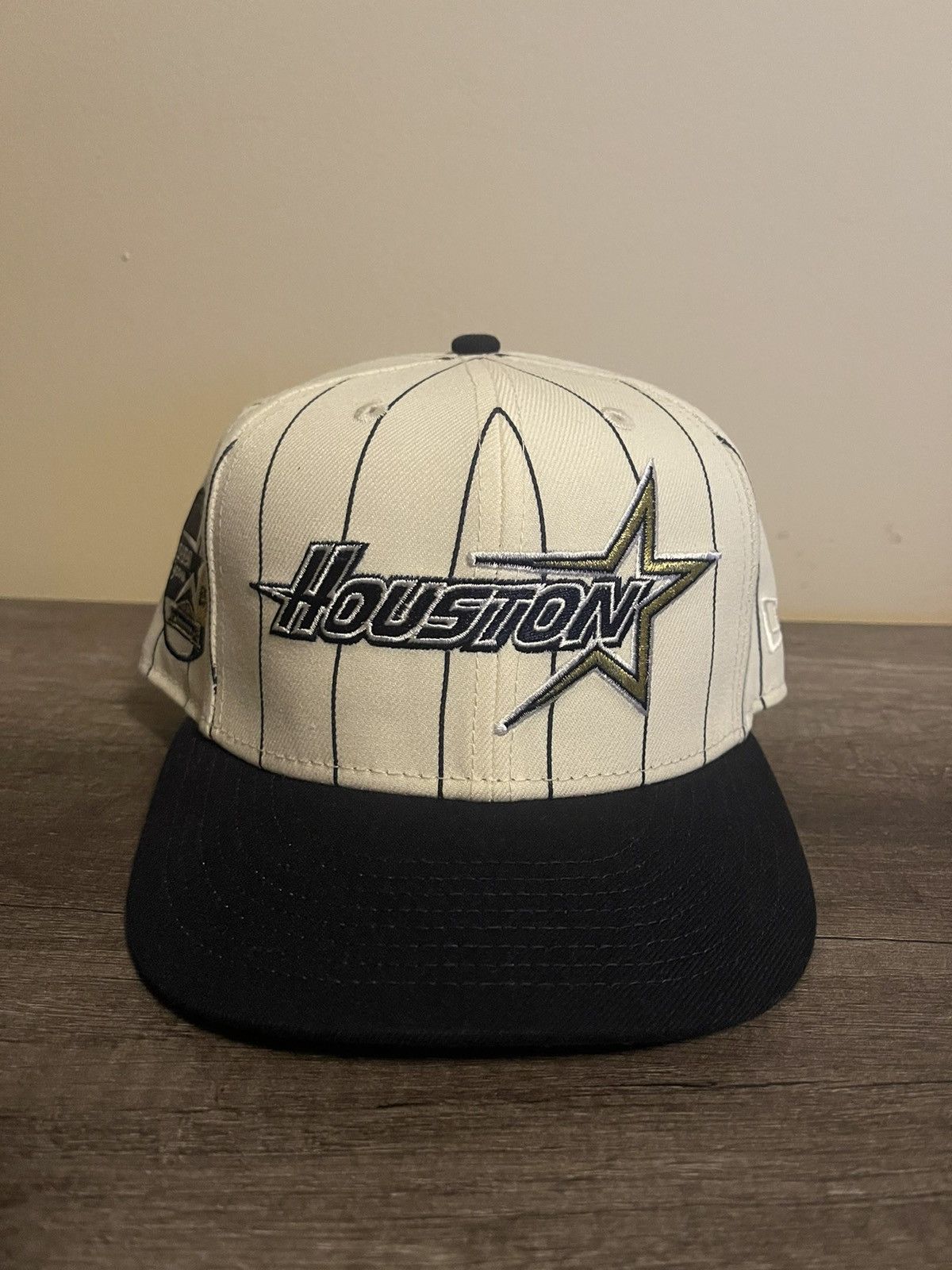 New Era 7 1/2 Houston Astros Pinstripe Fitted Size ONE SIZE - 1 Thumbnail