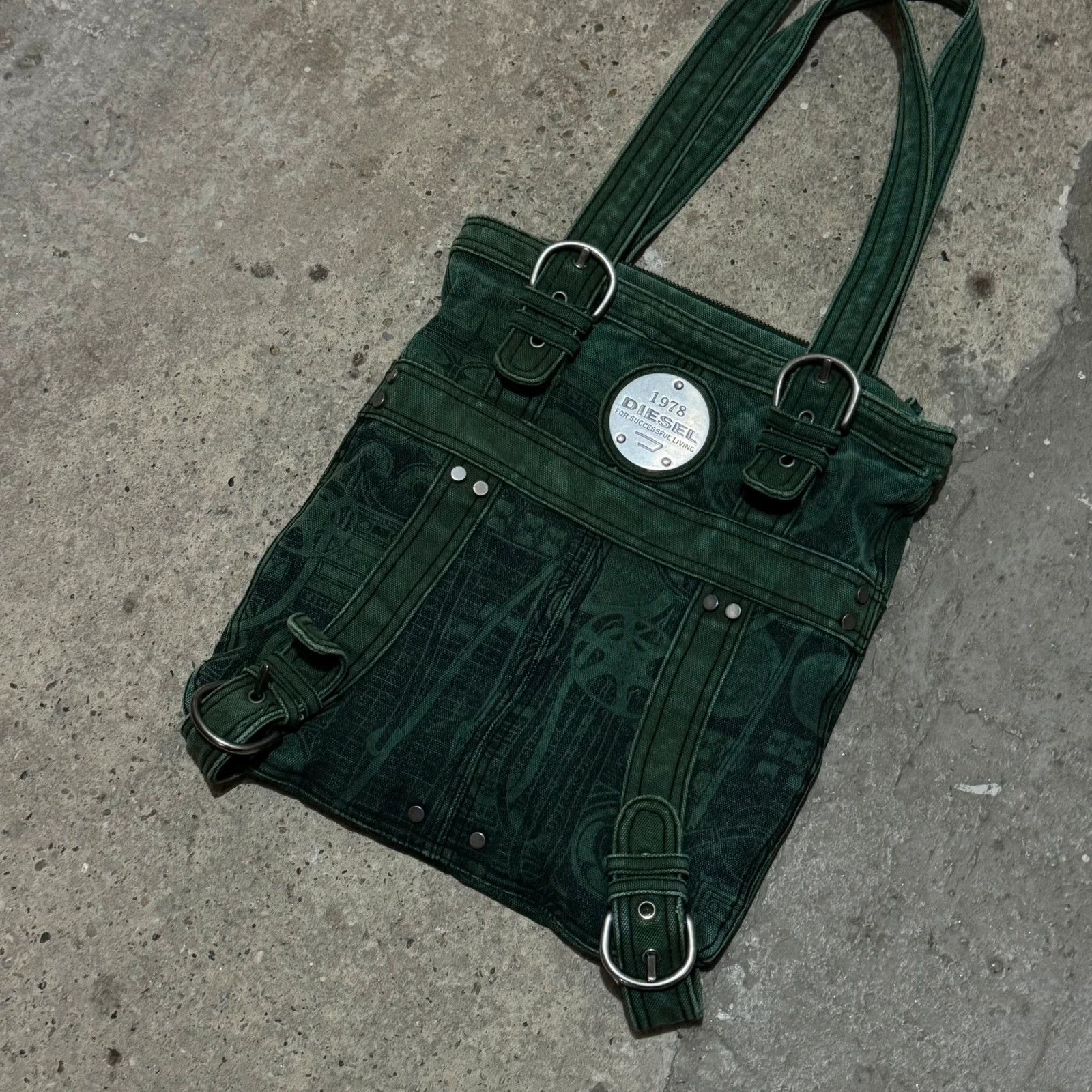 Diesel Vintage diesel metal logo tote bag Size ONE SIZE - 3 Thumbnail