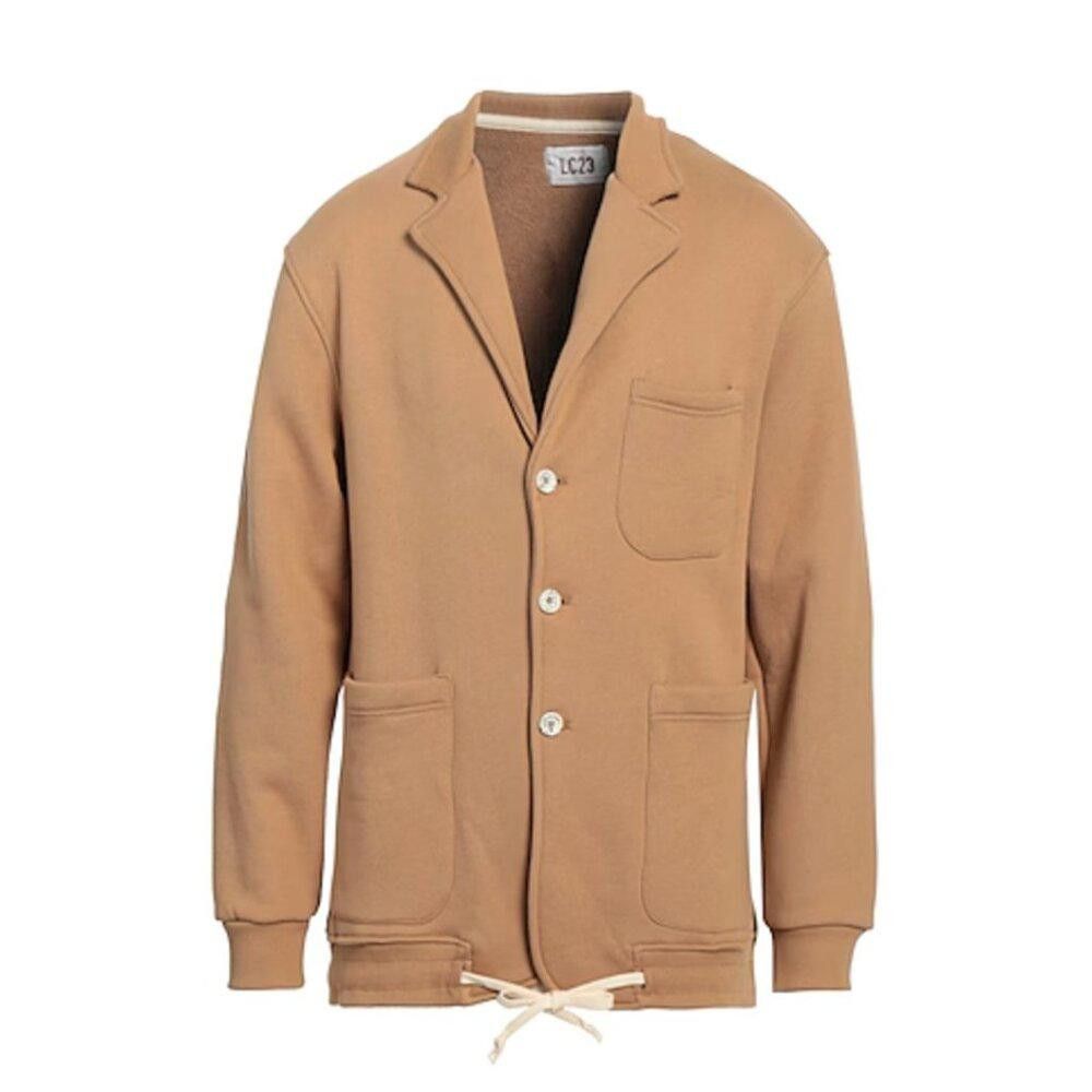 LC23 LC23 Handmade in Puglia Italy Camel Fleece Casual Blazer Size 44R - 1 Thumbnail