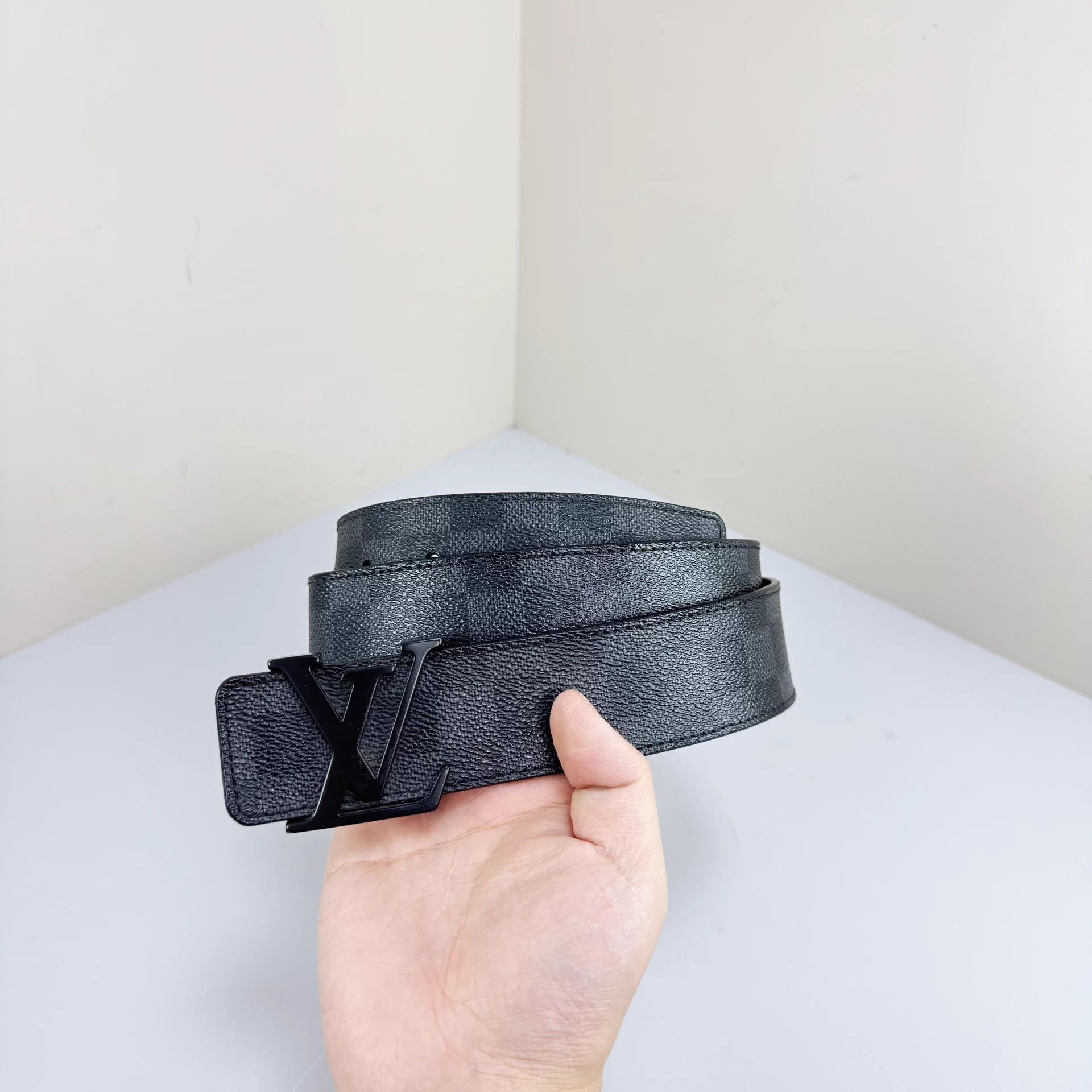 Louis Vuitton LV Black Monogram Belt 85 98 New Size ONE SIZE - 4 Thumbnail