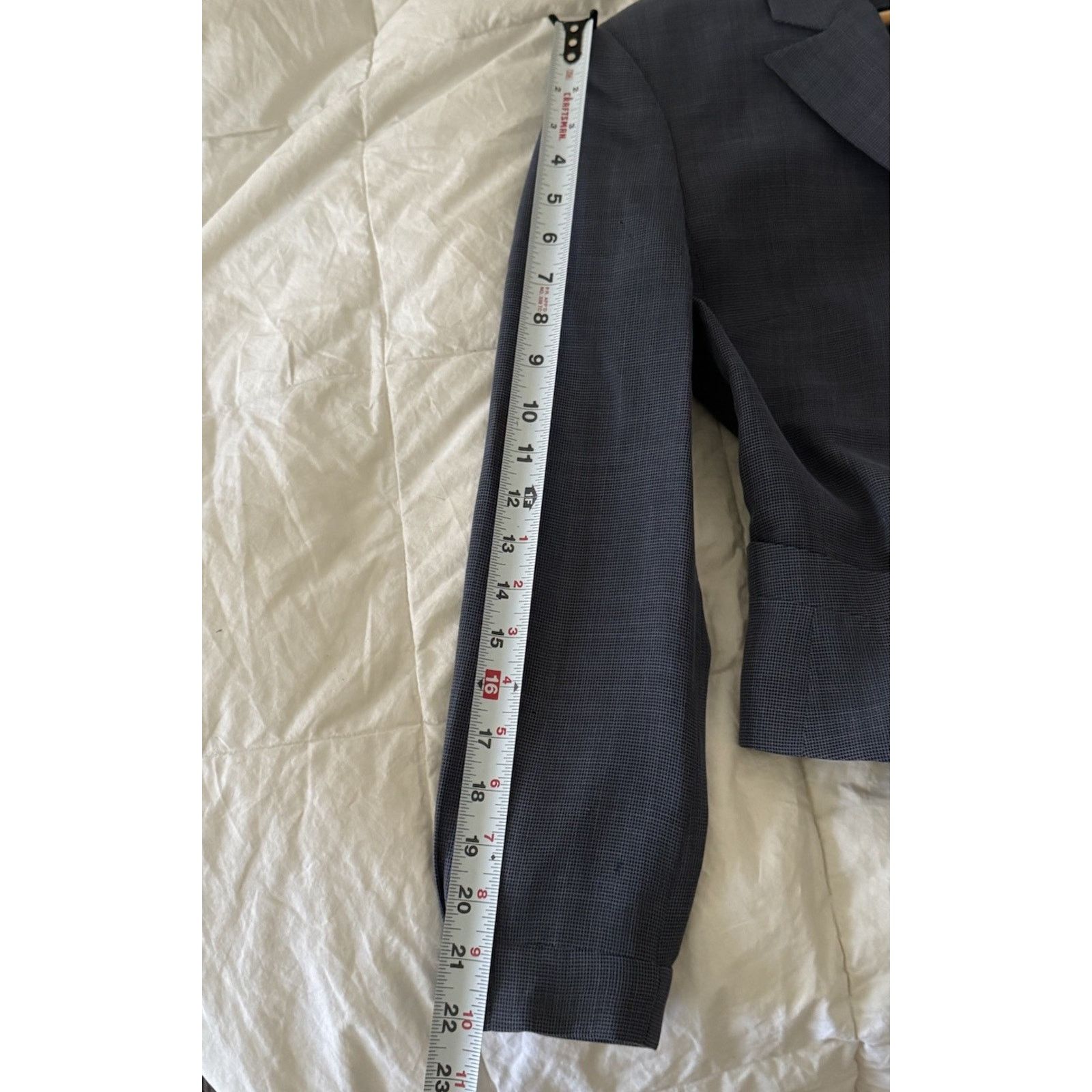 Vintage RICHARD TYLER COUTURE Women's Blazer Sz 6 Grey Cropped 90s Size M / US 6-8 / IT 42-44 - 7 Thumbnail