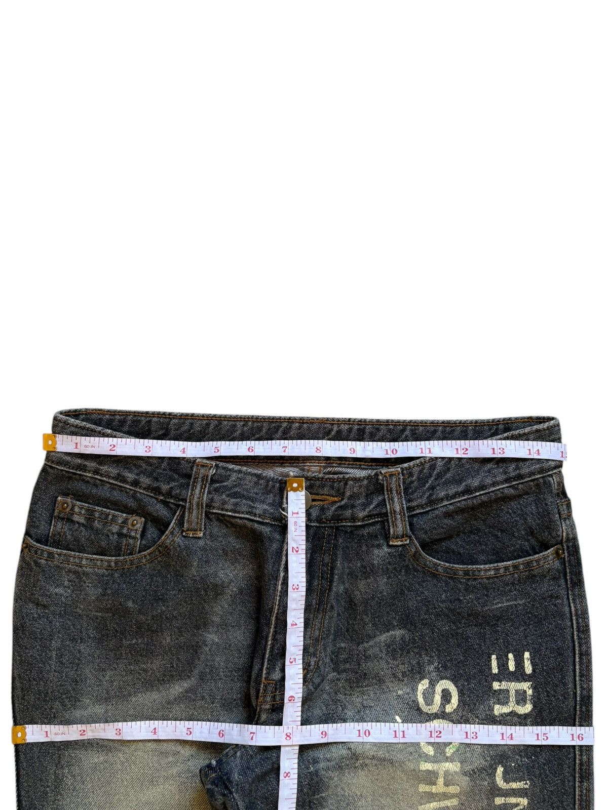Japanese Brand Vintage Japanese Brand Faded Wash Printed Flare Jeans Size 30" / US 8 / IT 44 - 13 Thumbnail