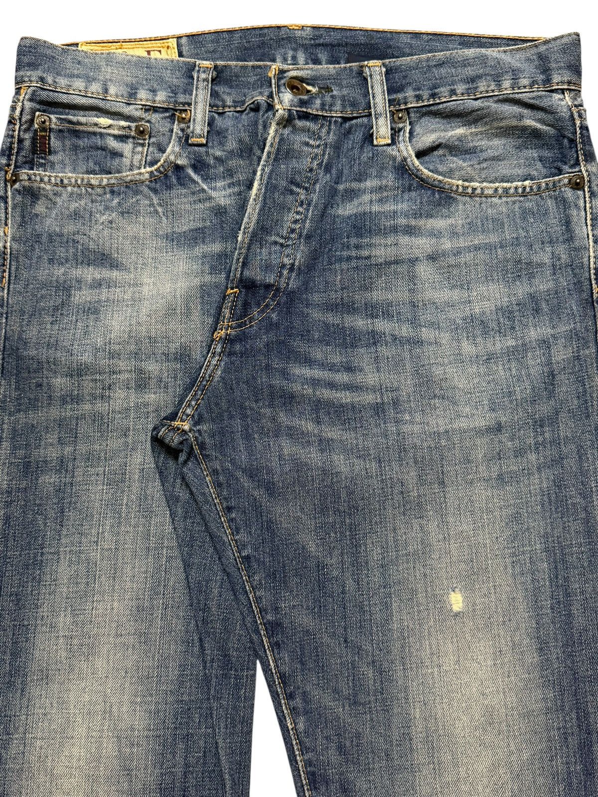 Abercrombie & Fitch Vintage 90s Abercrombie & Fitch Blue Faded Wash Wide Leg Size US 34 / EU 50 - 3 Thumbnail