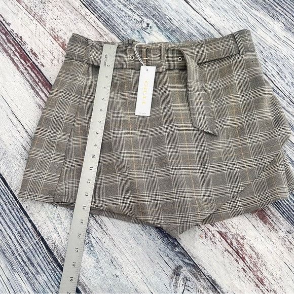 Other NWT Gilli Gray Plaid Mini Skort Size 36" / US 14 / IT 50 - 9 Thumbnail