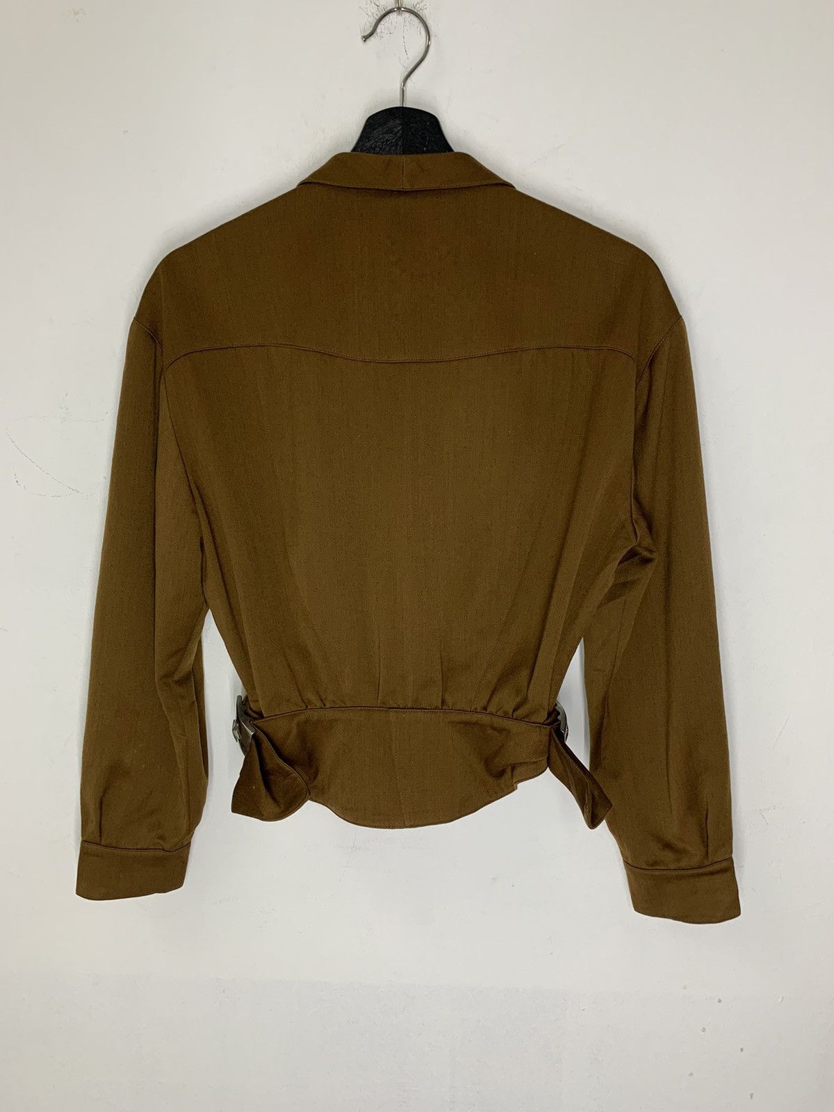 Mugler Vintage THIERY MUGLER Cropped Wool Jacket Size S / US 4 / IT 40 - 7 Thumbnail