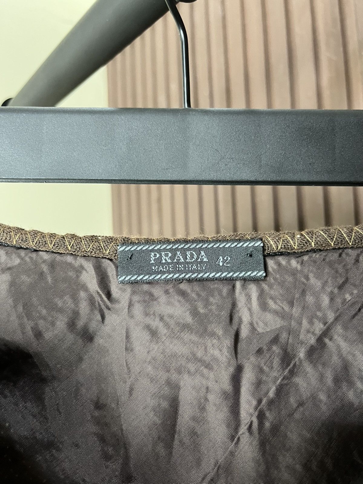 Prada Prada FW/2000 Tweed Slits Wool Knitted Skirts Size 27" / US 4 / IT 40 - 6 Thumbnail