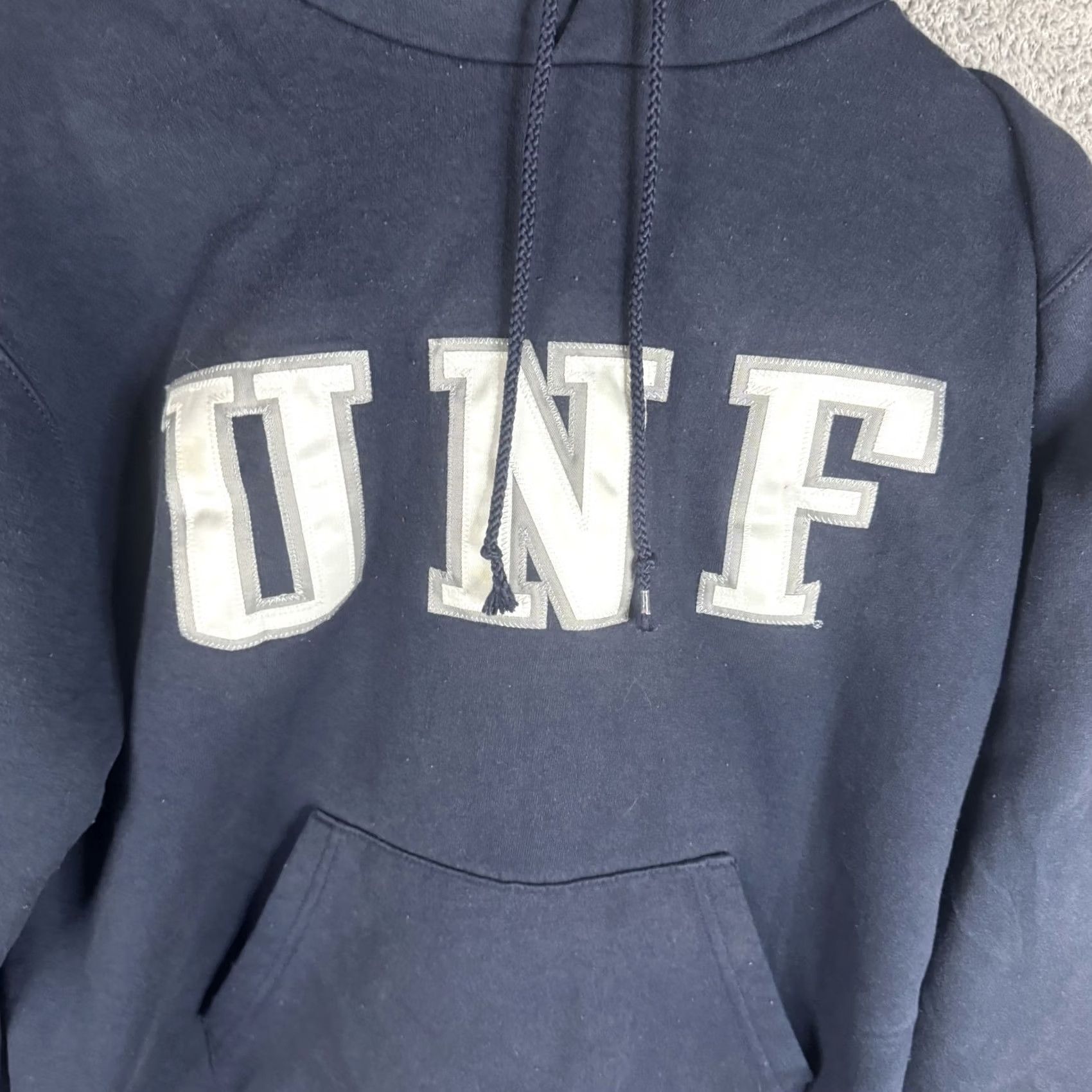 Champion Champion Hoodie Mens Small Blue UNF College Pullover Fleece Graphic Sweatshirt Size US S / EU 44-46 / 1 - 6 Thumbnail
