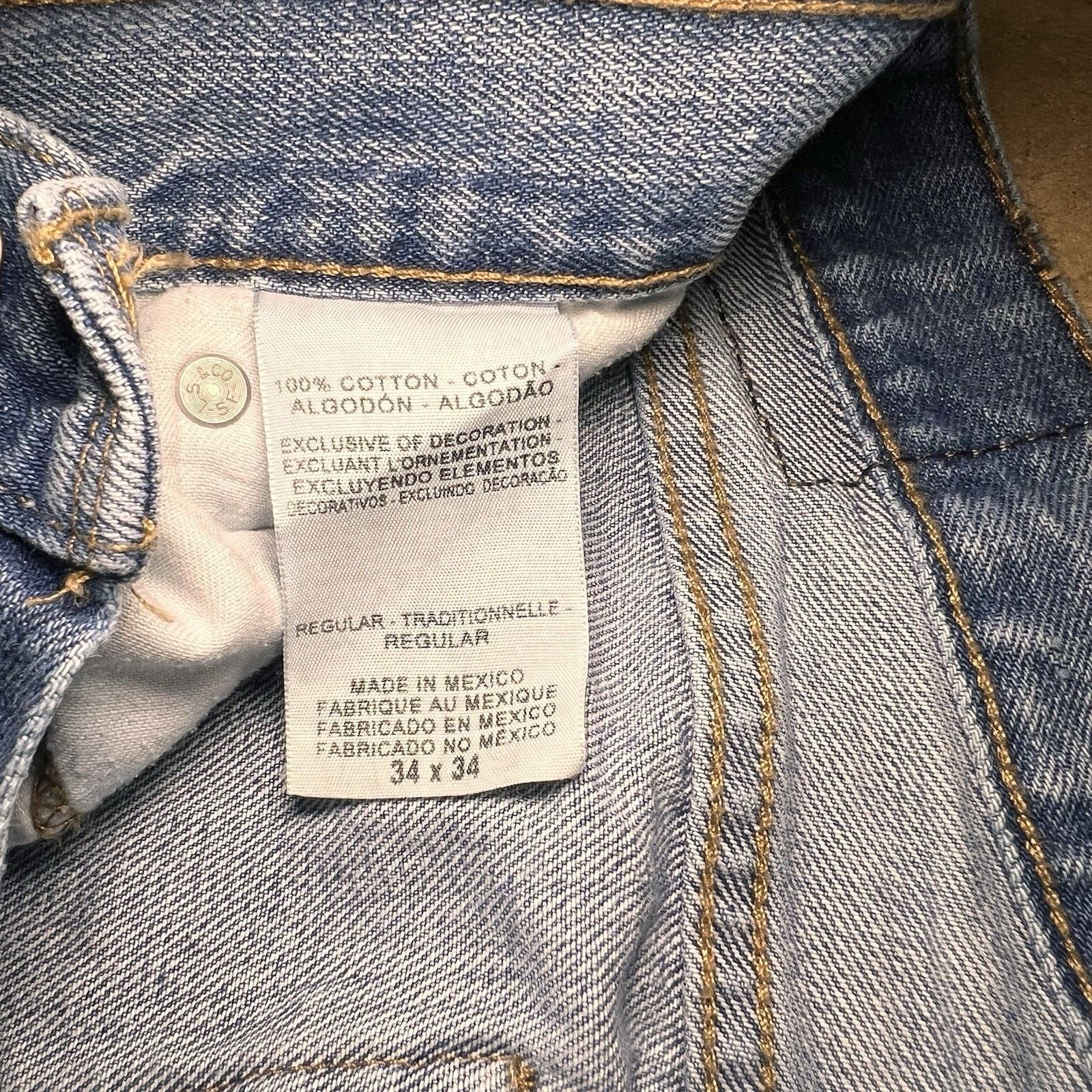 St. Johns Bay Levi Strauss Signature Relaxed Fit Men's Jeans 34x34 Size US 34 / EU 50 - 4 Thumbnail