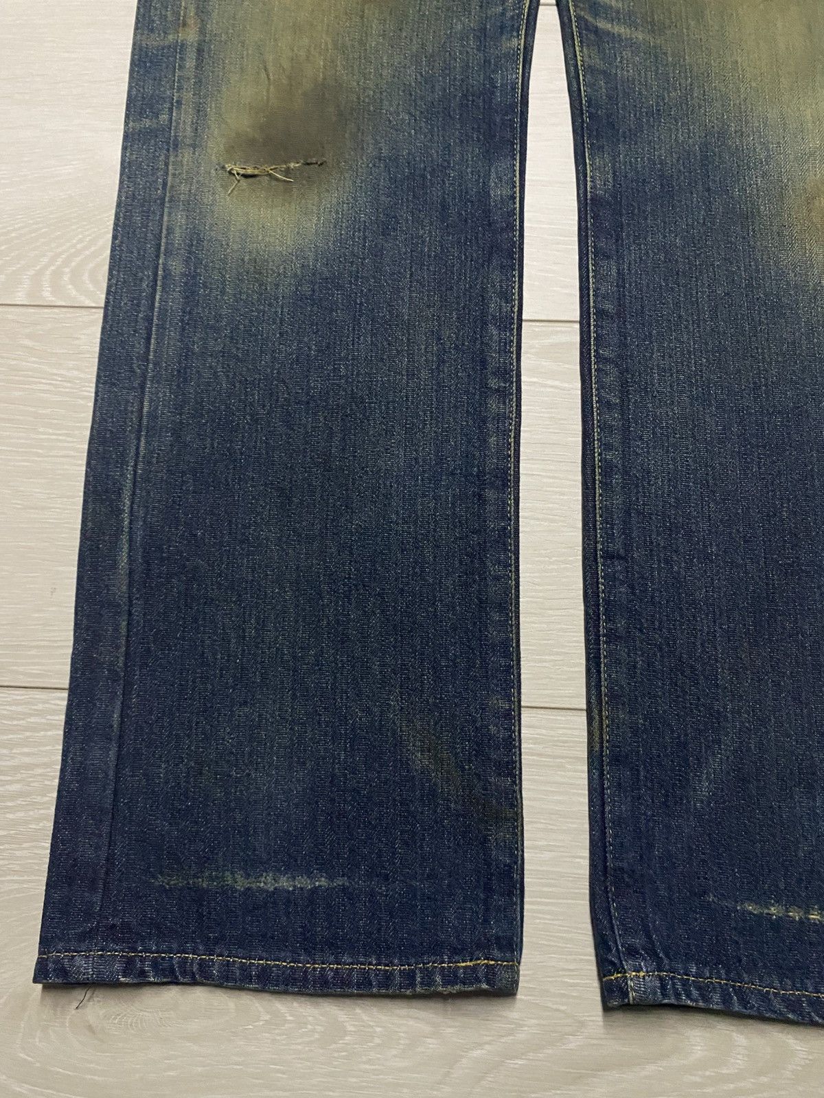 Martine Rose × Tommy Jeans Vintage Tommy Japan Mud Wash Distressed Loose Jeans Size US 32 / EU 48 - 9 Thumbnail