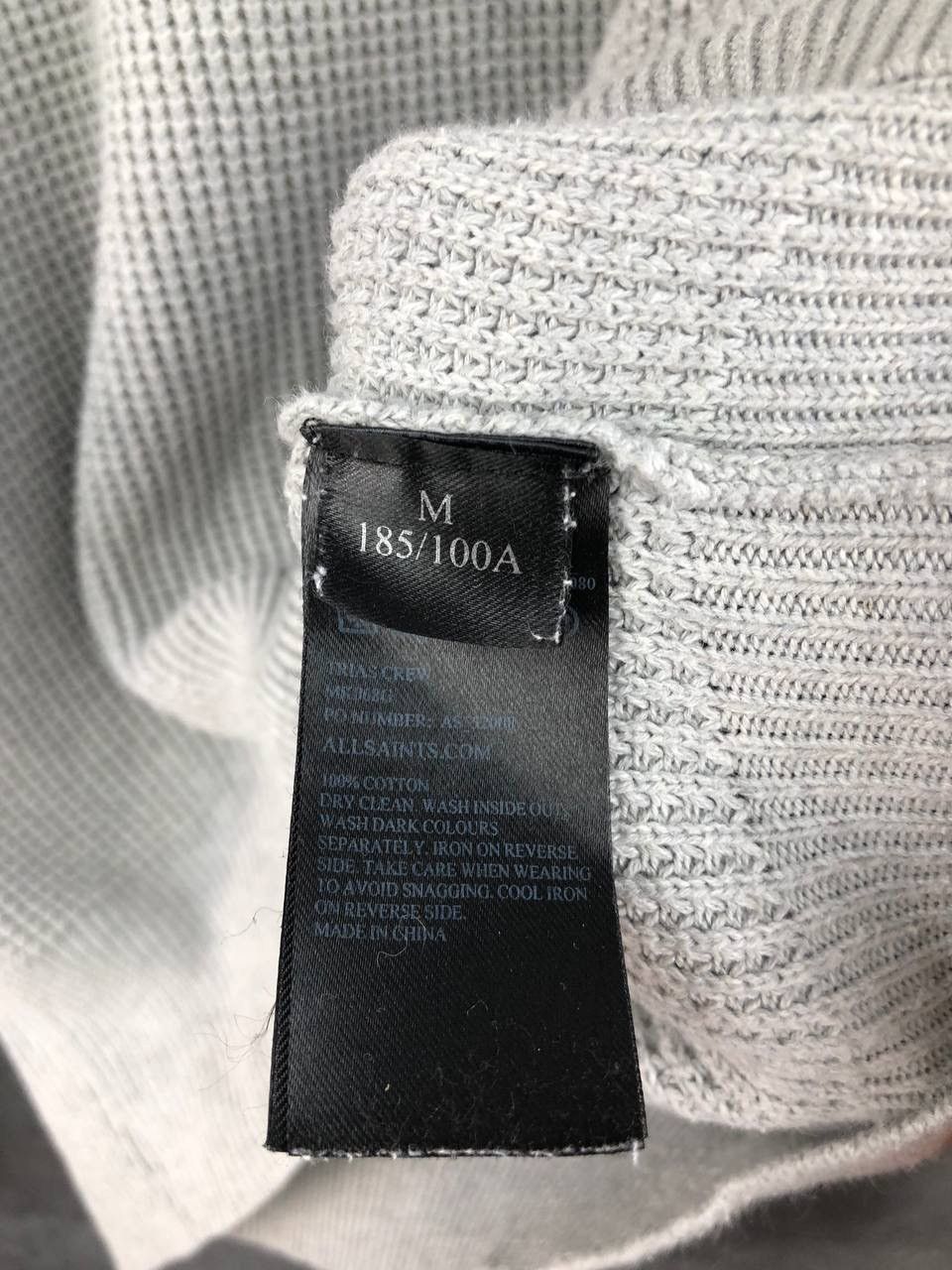 Allsaints Mens Allsaints Trias Crew Logo Embroidered Jumper Sweater Size US M / EU 48-50 / 2 - 4 Thumbnail