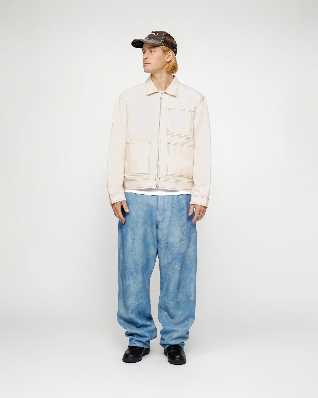 トップス Stussy Zip Work Jacket Realtree EdgeSnow Buy Stussy Zip Work Jacket Realtree Edge 'Snow' - 115683P