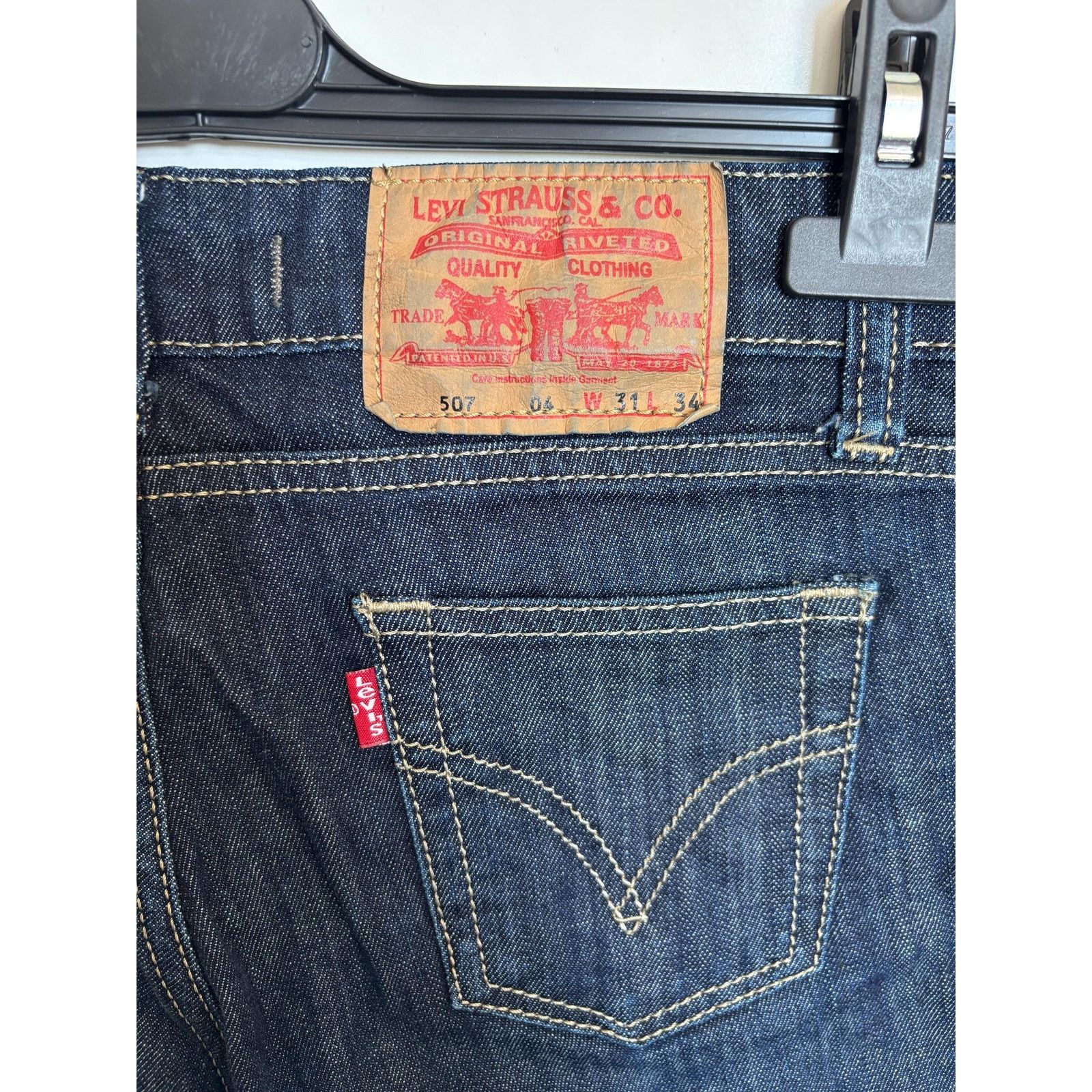 Levi's Levi’s 507 W31 USA 1996 Dark Wash Cut Off Denim Shorts Size US 31 - 8 Thumbnail