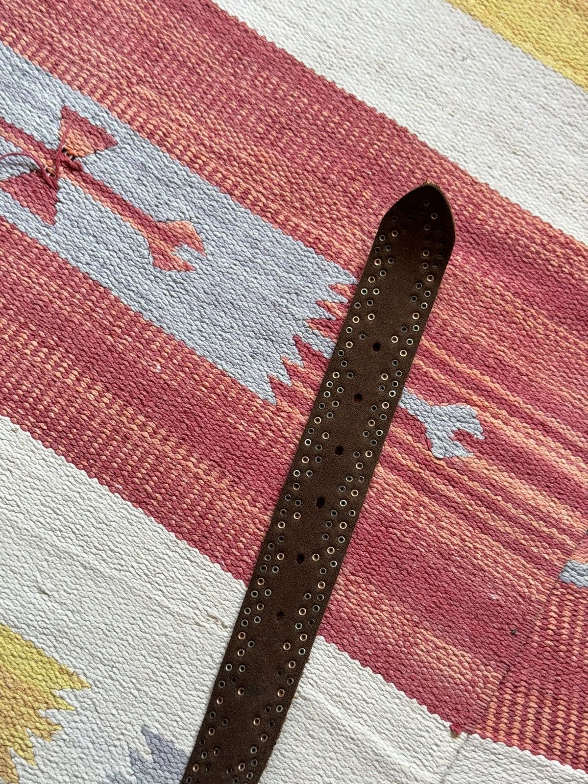 Genuine Leather Vintage Women’s 00’s y2k Genuine Leather Brown Japanese Belt Size ONE SIZE - 7 Thumbnail
