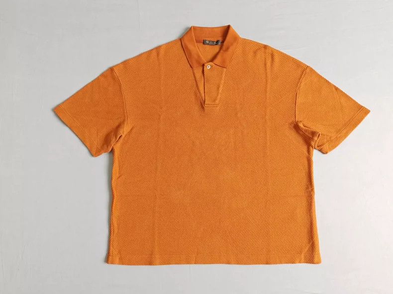 Loro Piana LORO PIANA Men's linen short-sleeve polo shirt Size US L / EU 52-54 / 3 - 1 Thumbnail