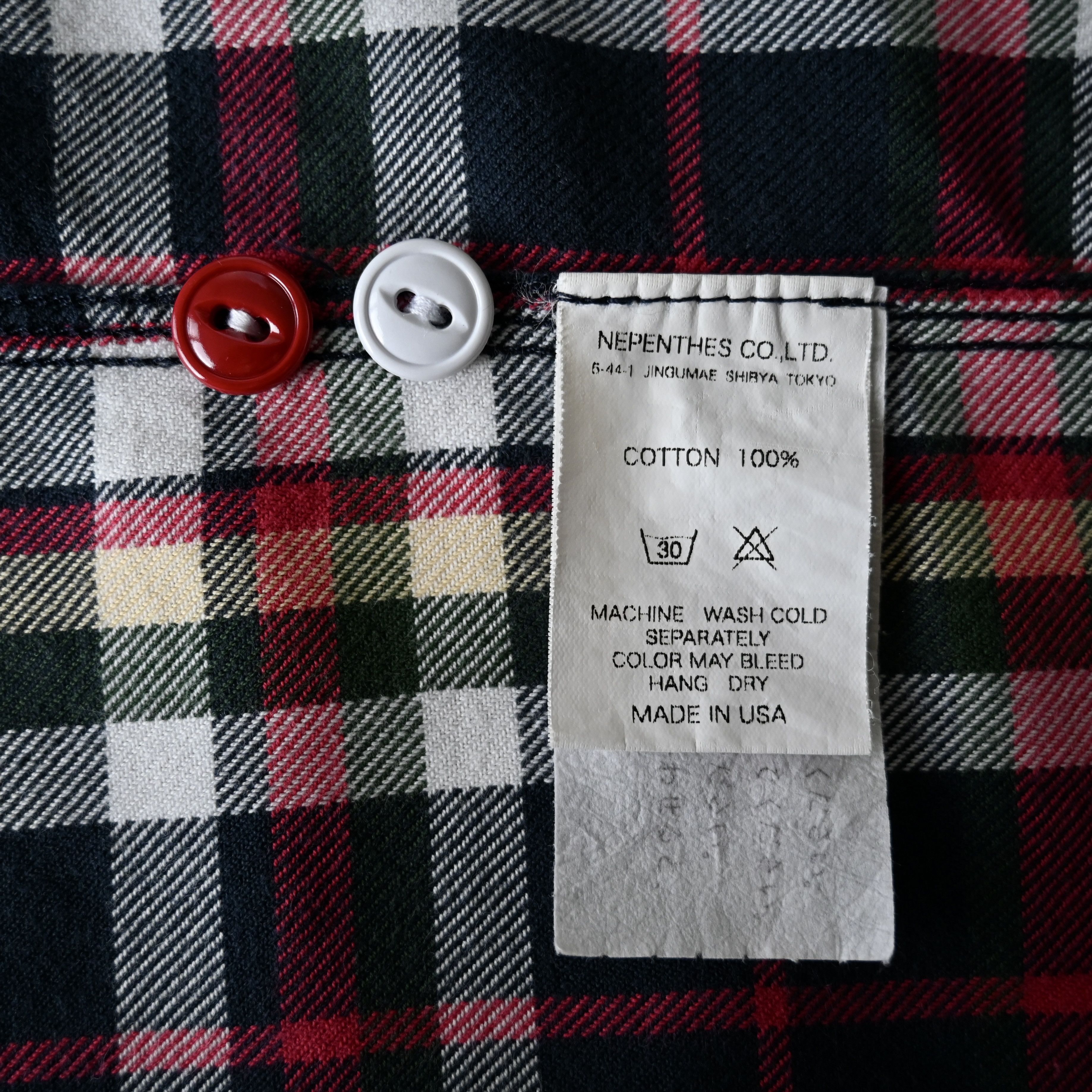 Engineered Garments VTG 2000s Engineered Garments flannel cotton work shirt Size US S / EU 44-46 / 1 - 14 Thumbnail