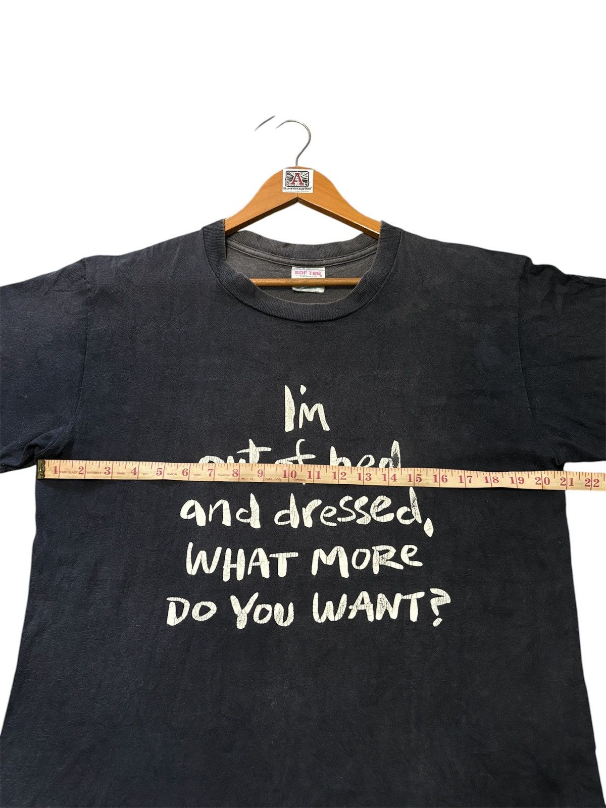 Vintage ‼️RARE‼️VINTAGE “I’M OUT OF BED AND DRESSED” TSHIRT TEE💥 Size US L / EU 52-54 / 3 - 10 Thumbnail