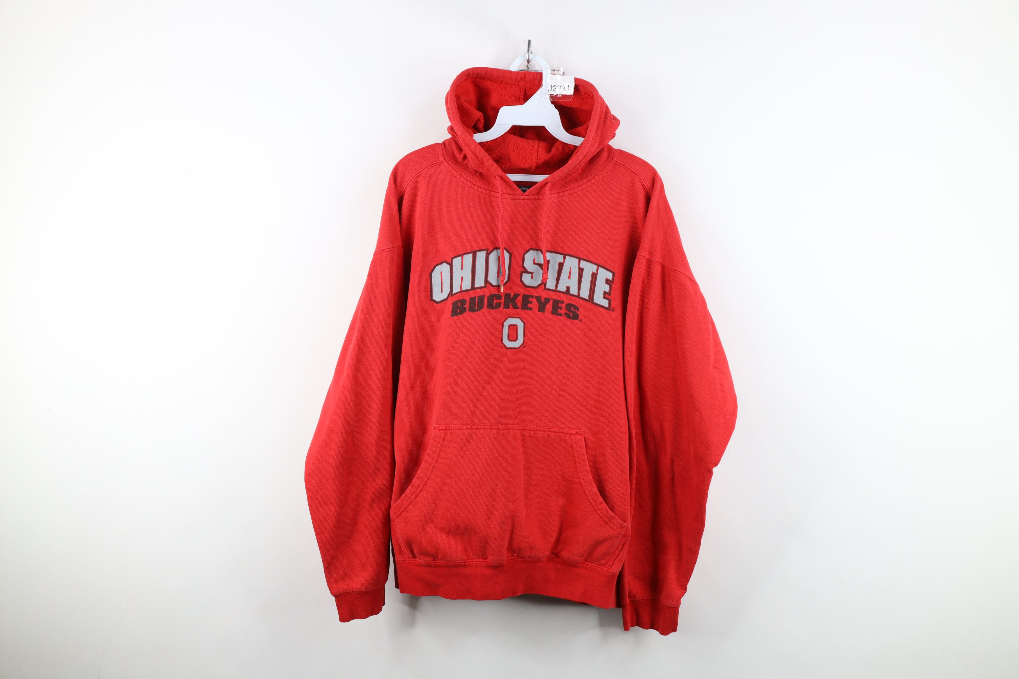 Vintage Vintage Spell Ohio State University Hoodie Sweatshirt Red Size L / US 10 / IT 46 - 1 Thumbnail