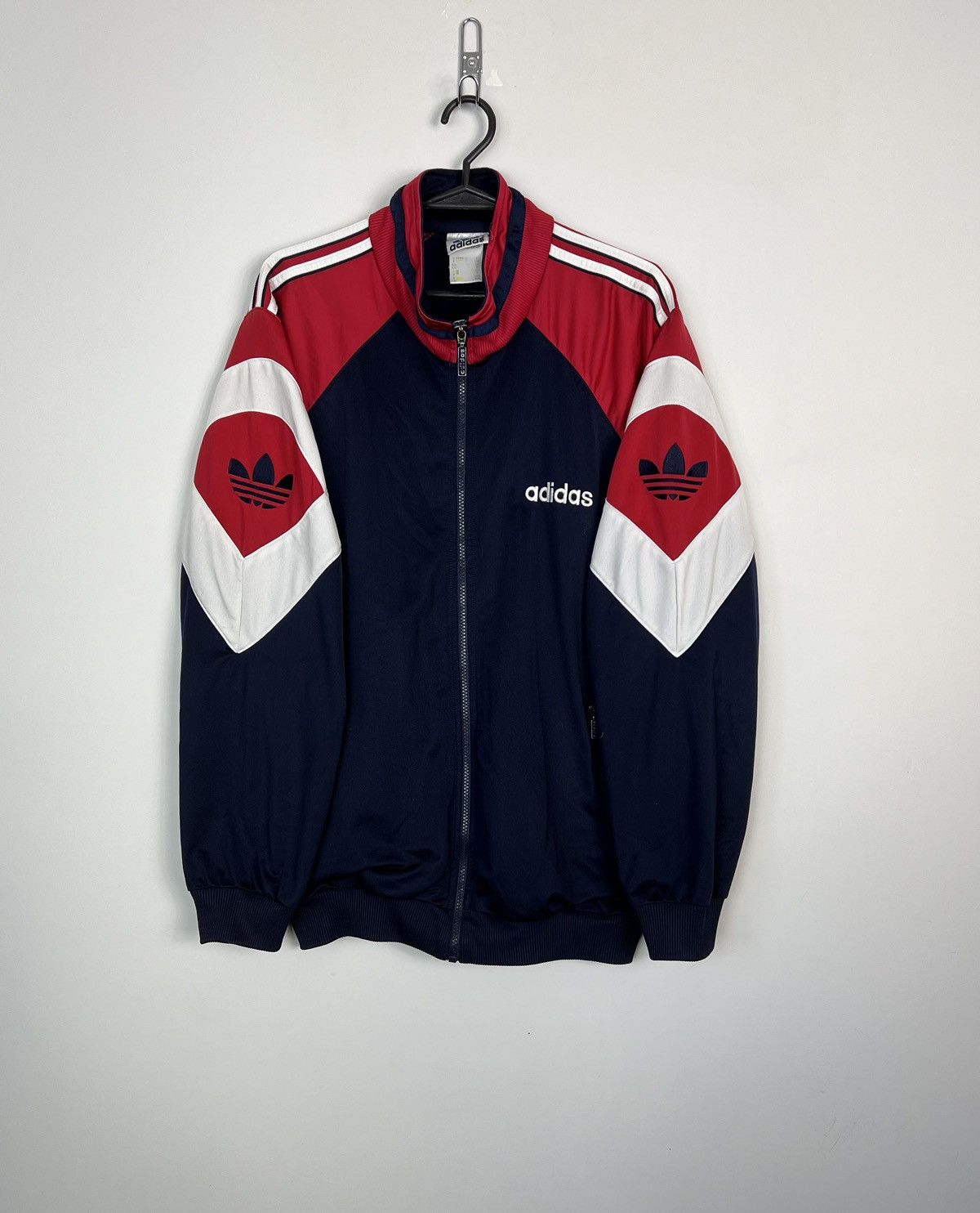 Adidas × Vintage Sweatshirt Adidas 3x Logo Vintage 90’s Zipped Size US M / EU 48-50 / 2 - 1 Thumbnail