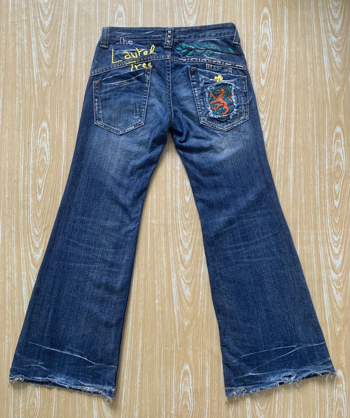 Beauty Beast × Le Grande Bleu (L.G.B.) 🔥 Drive Jeans Flare Denim Pants Size US 30 / EU 46 - 6 Thumbnail